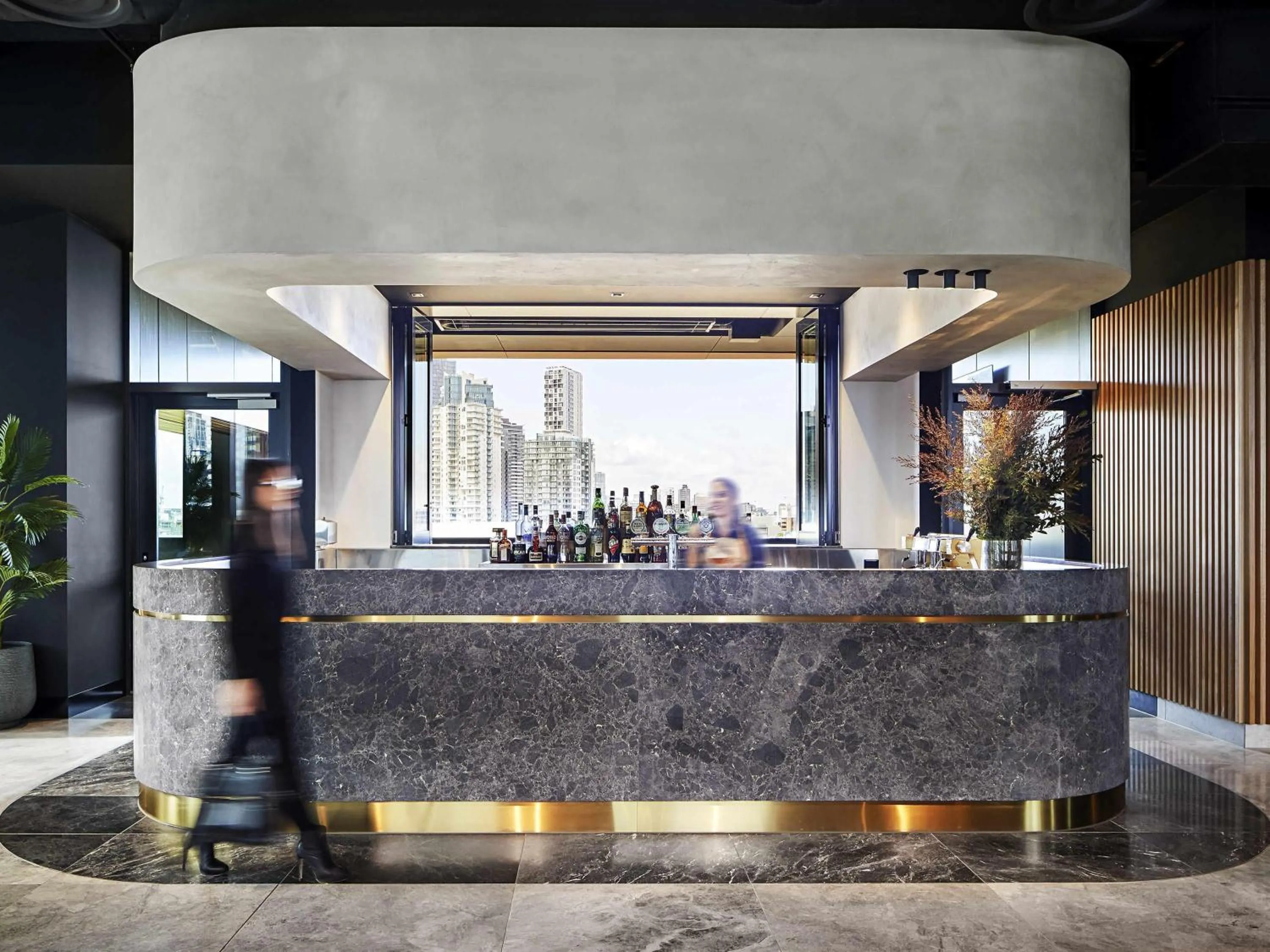 Lounge or bar in Novotel Melbourne South Wharf