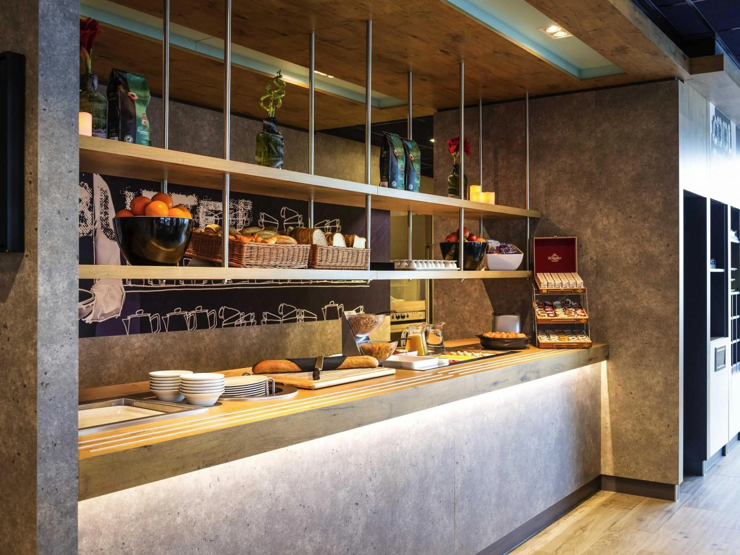 Breakfast in ibis budget Rotterdam The Hague Airport