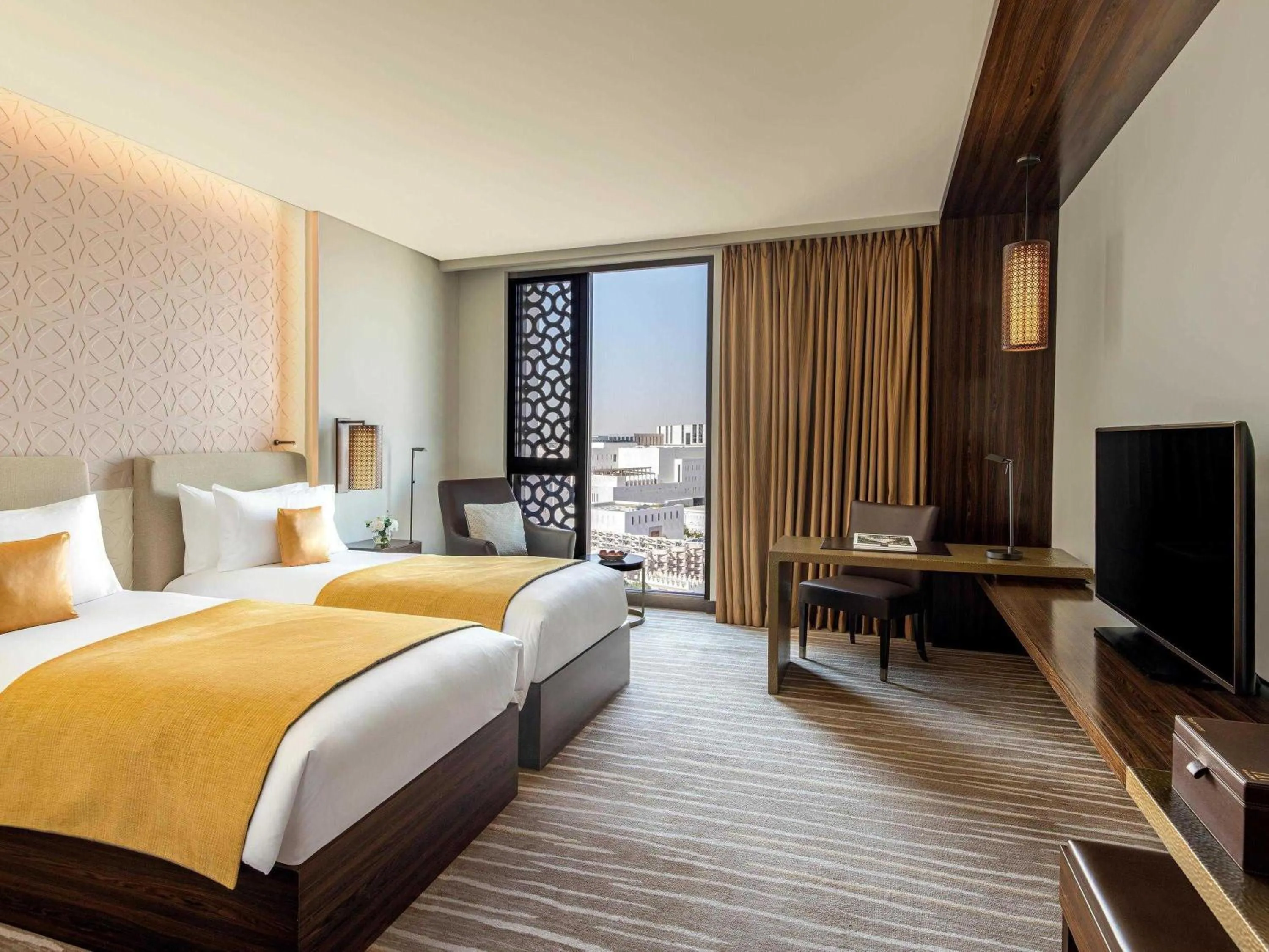 Bedroom, Bed in Alwadi Hotel Doha - MGallery Collection