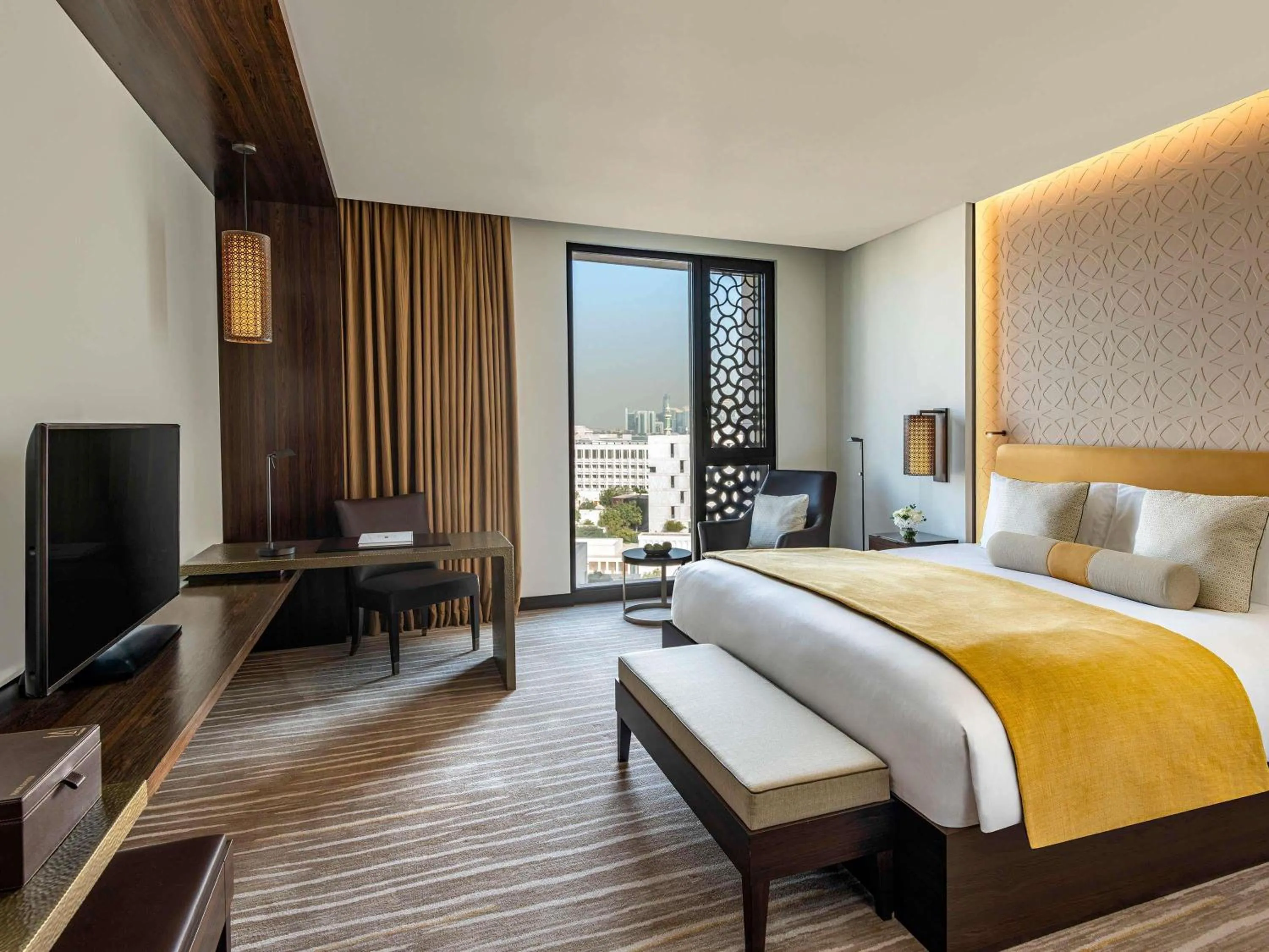 Bedroom, Bed in Alwadi Hotel Doha - MGallery Collection