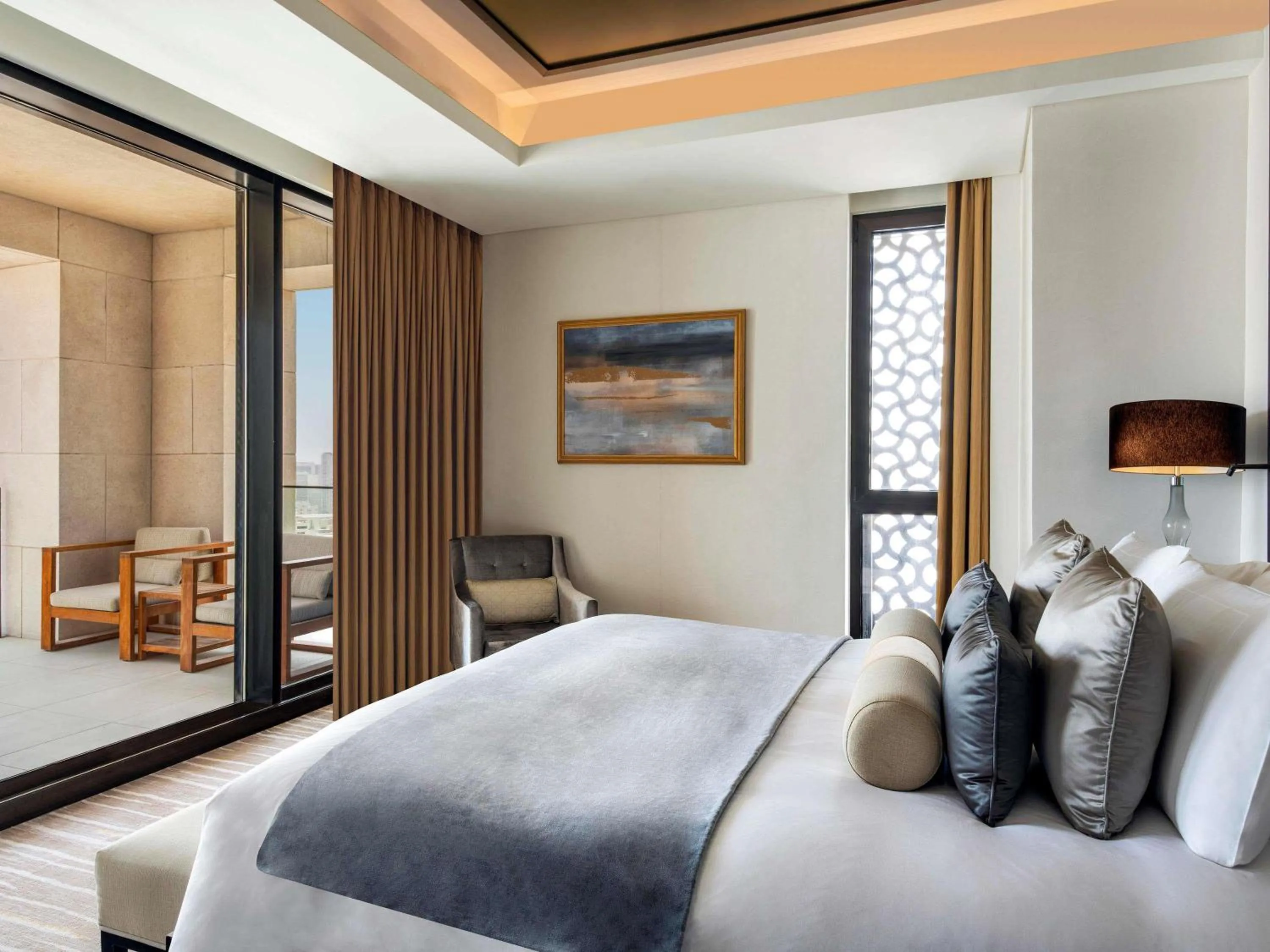 Photo of the whole room, Bed in Alwadi Hotel Doha - MGallery Collection