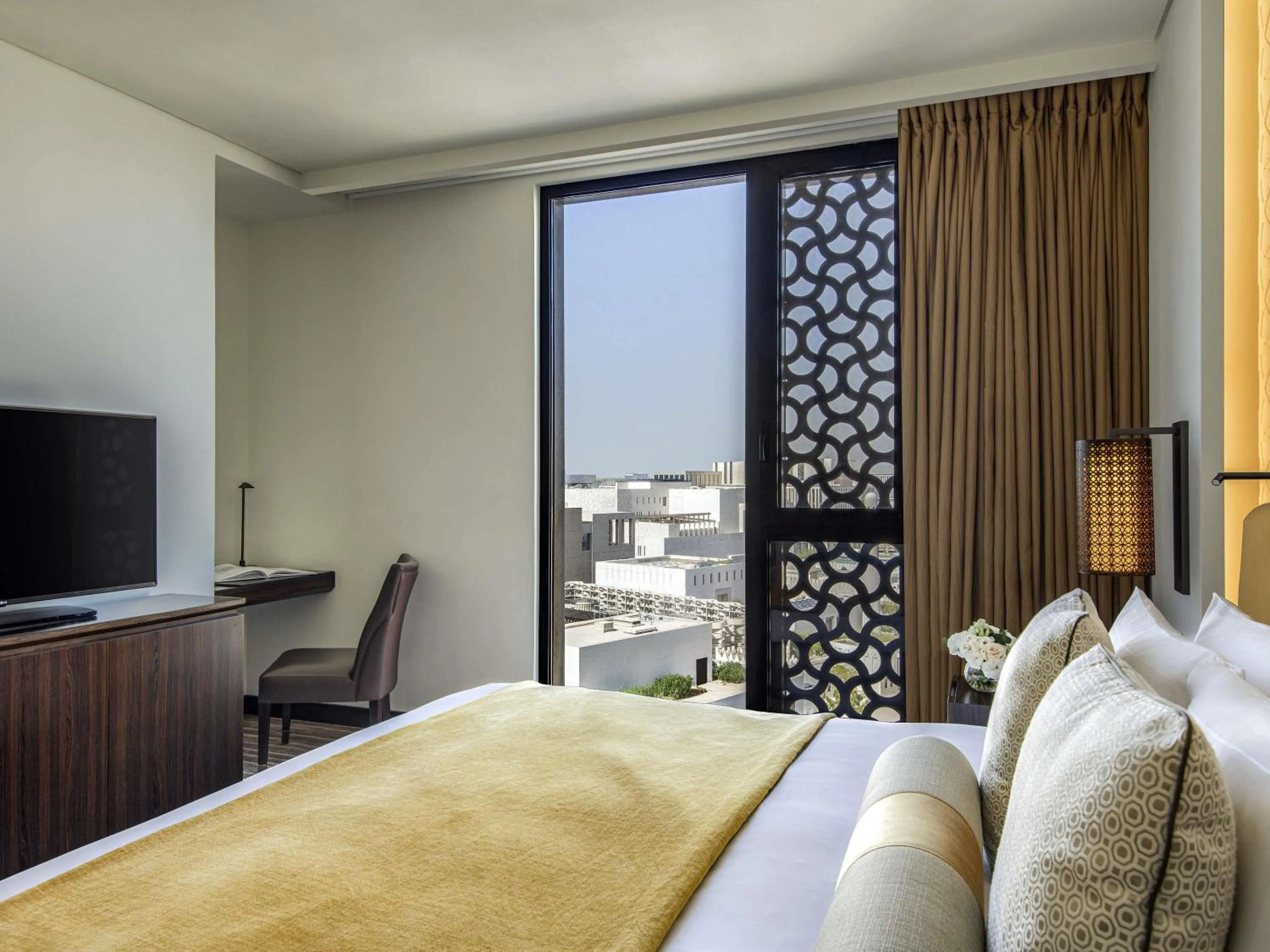 Bedroom, Bed in Alwadi Hotel Doha - MGallery Collection