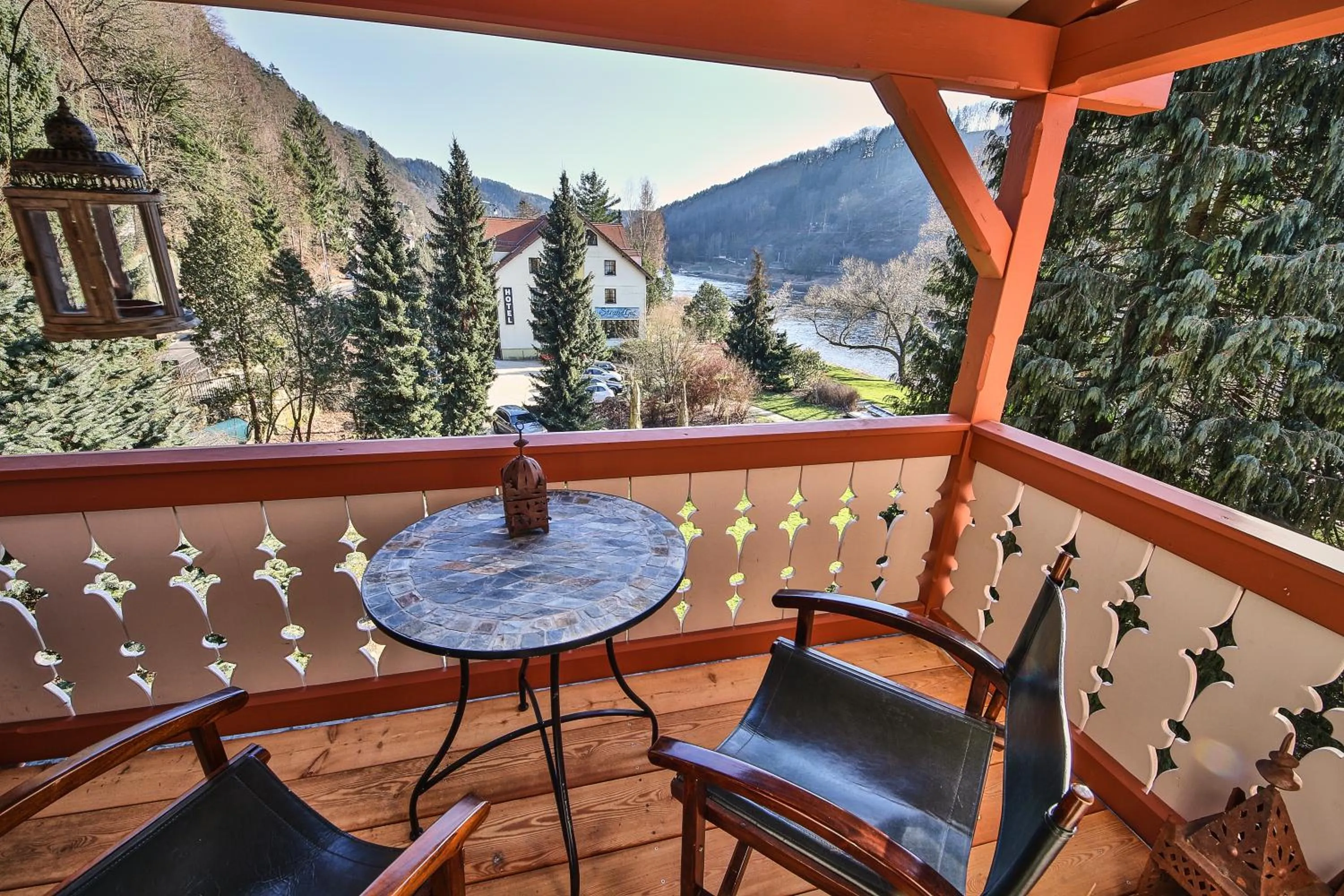 Balcony/Terrace in Bio-Hotel Villa Waldfrieden