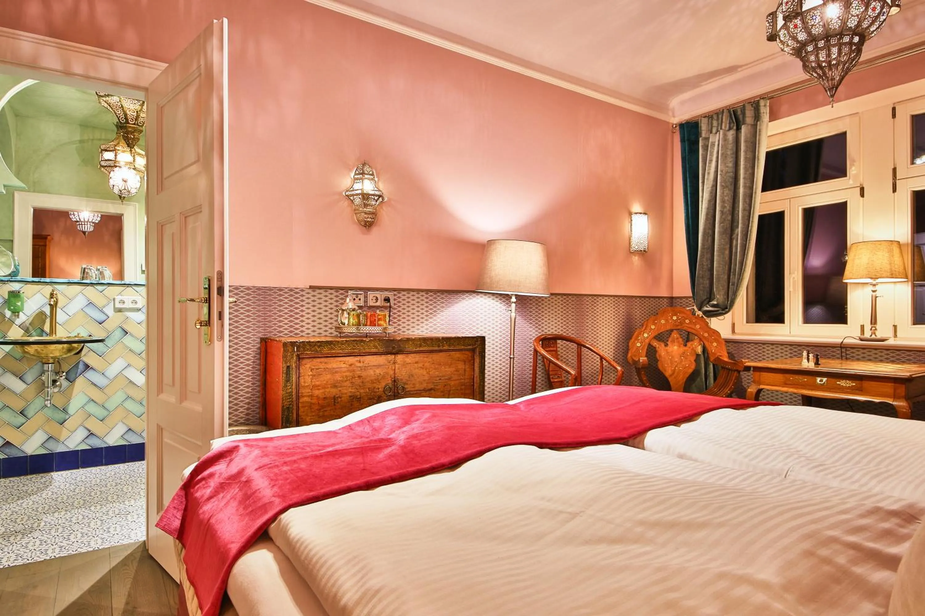 Bed in Bio-Hotel Villa Waldfrieden