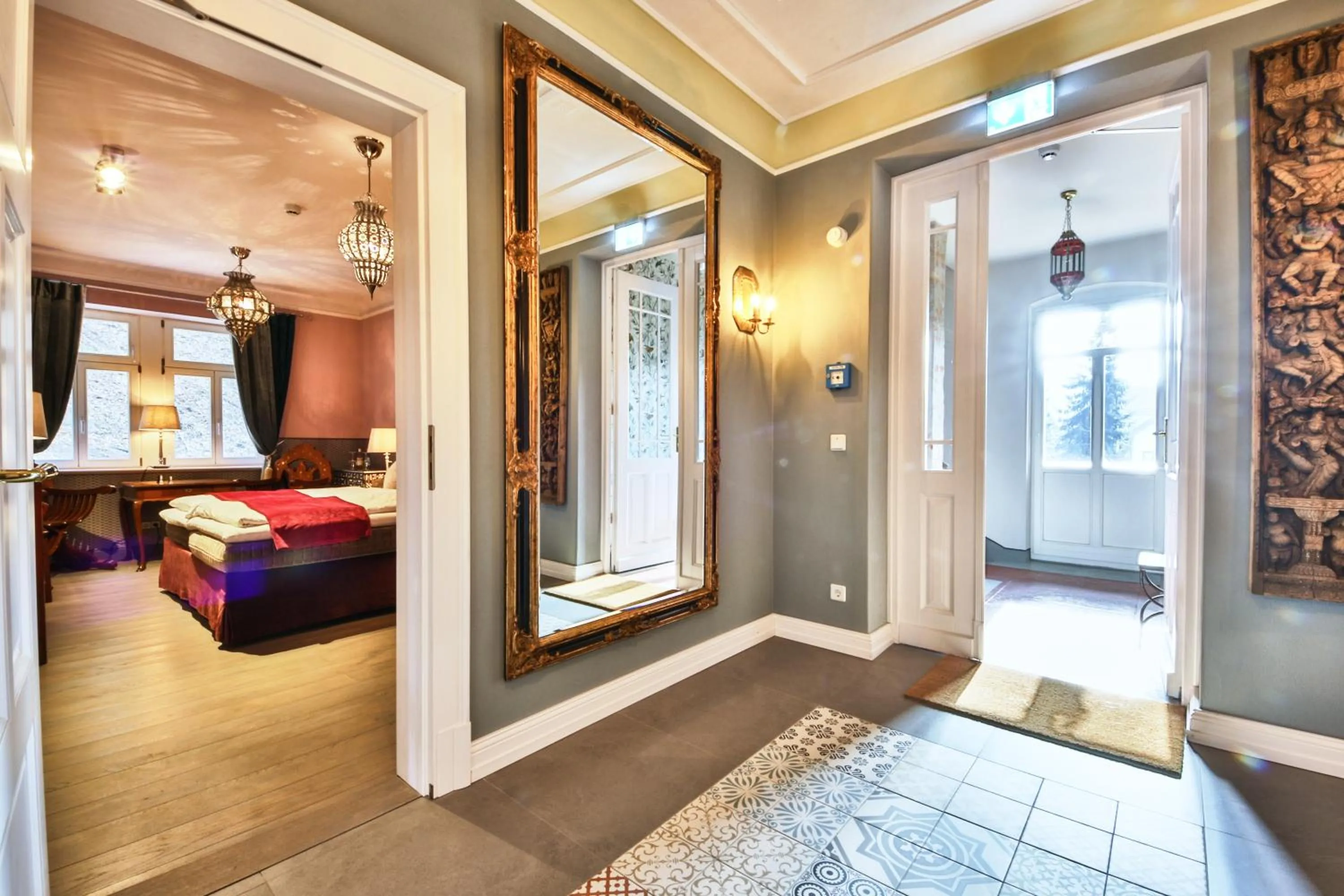 Property building, Bed in Bio-Hotel Villa Waldfrieden