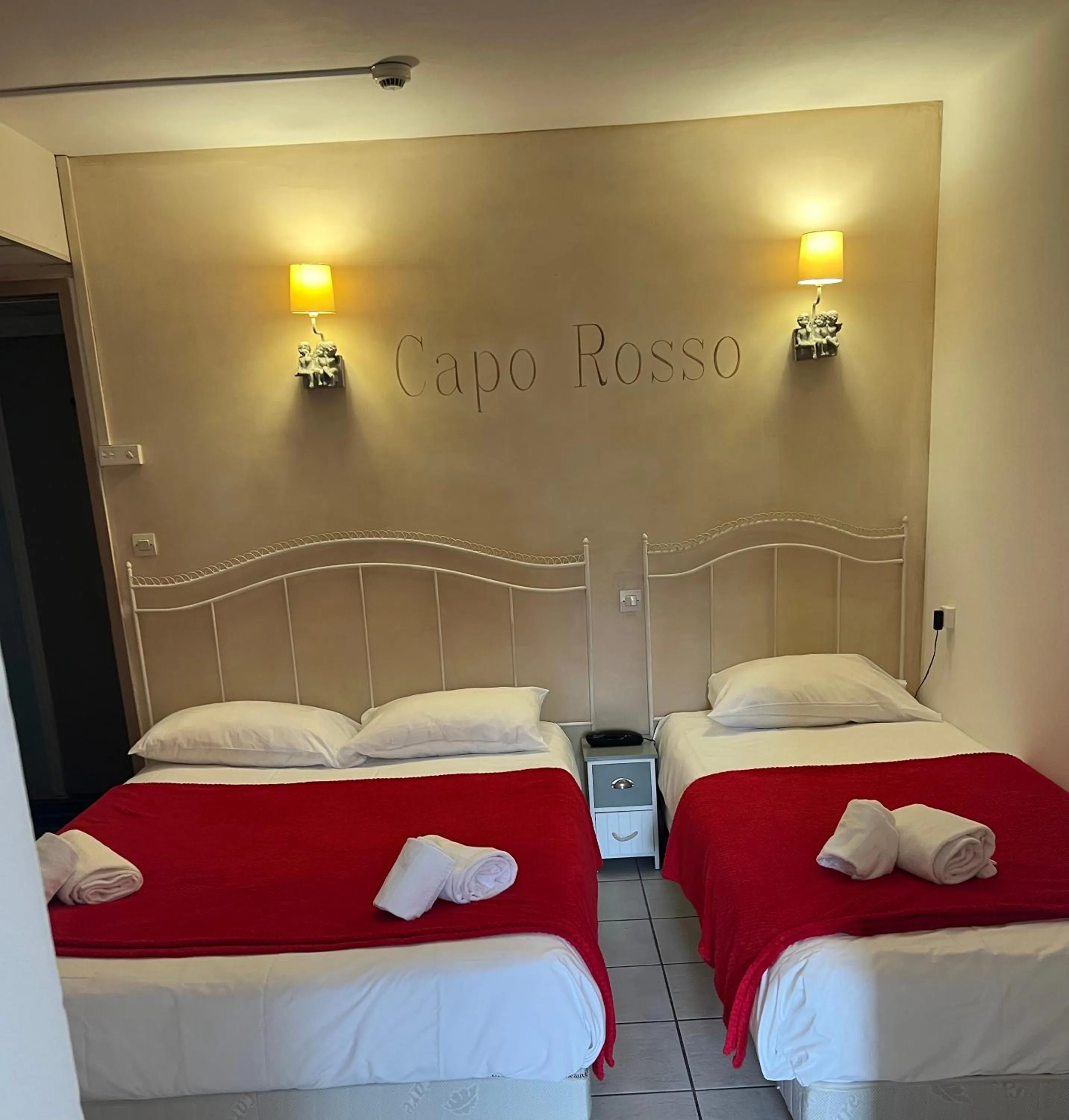 Bed in Hôtel Restaurant le Bellevue