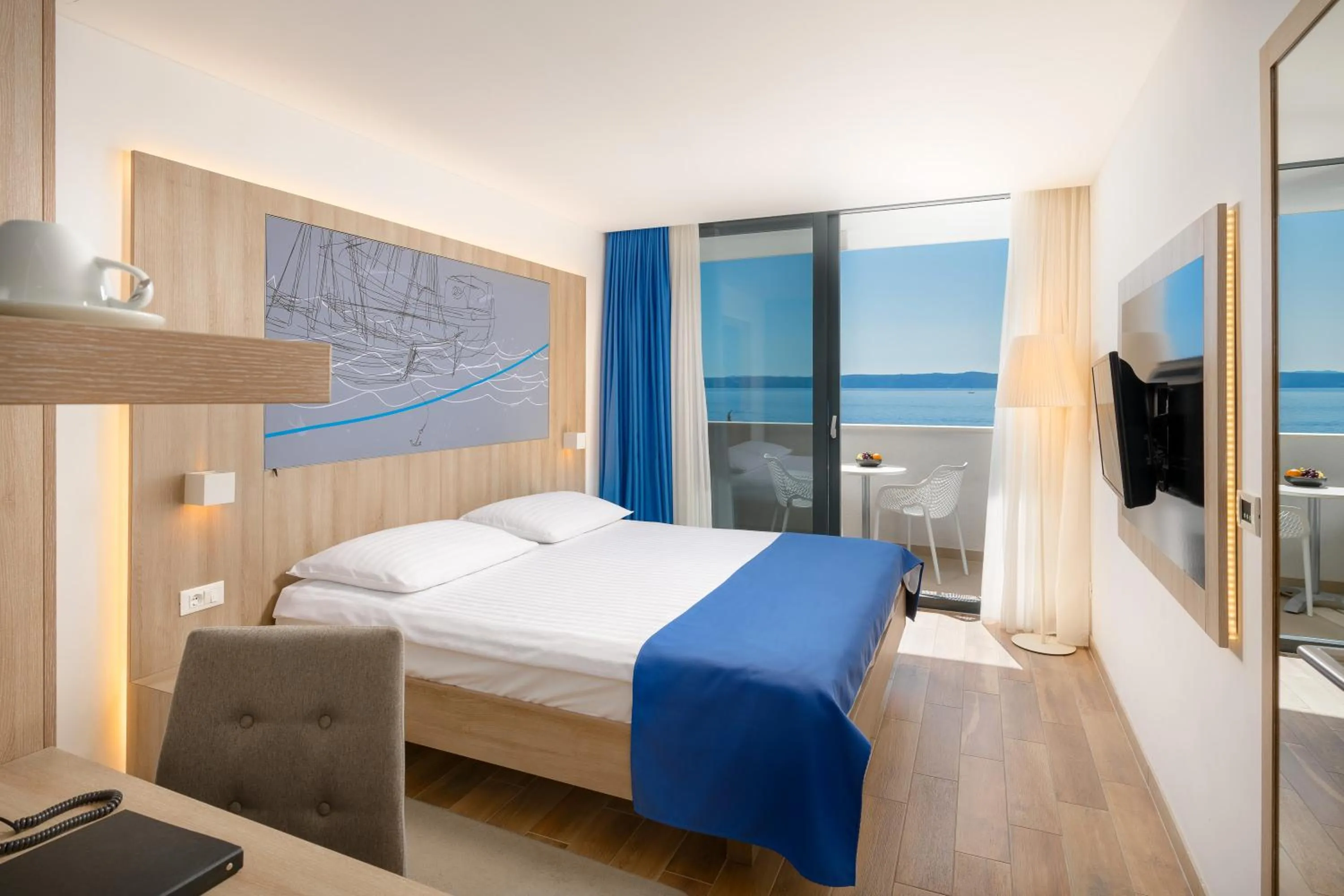 Bed in Medora Auri Family Beach Resort