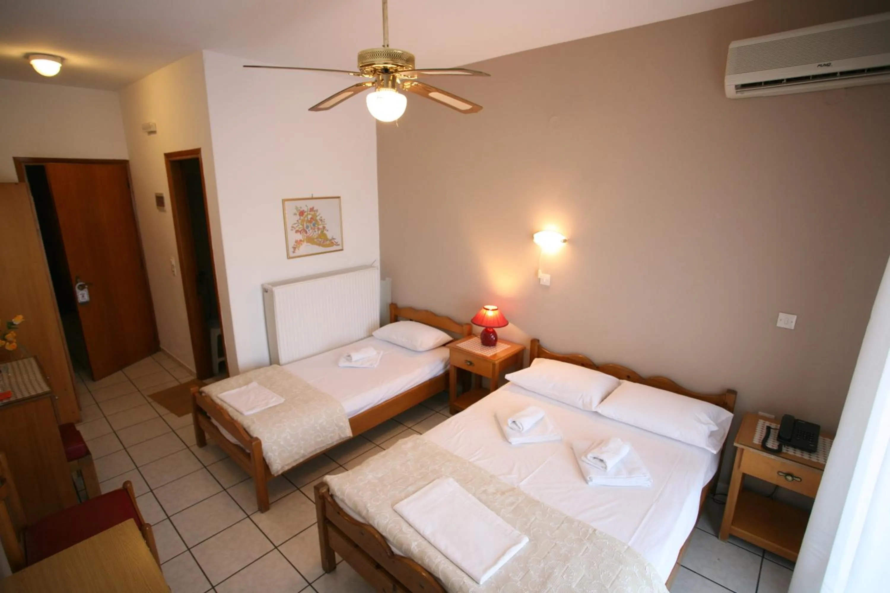 Bedroom, Bed in Olympus View Rooms Sauna & Spa