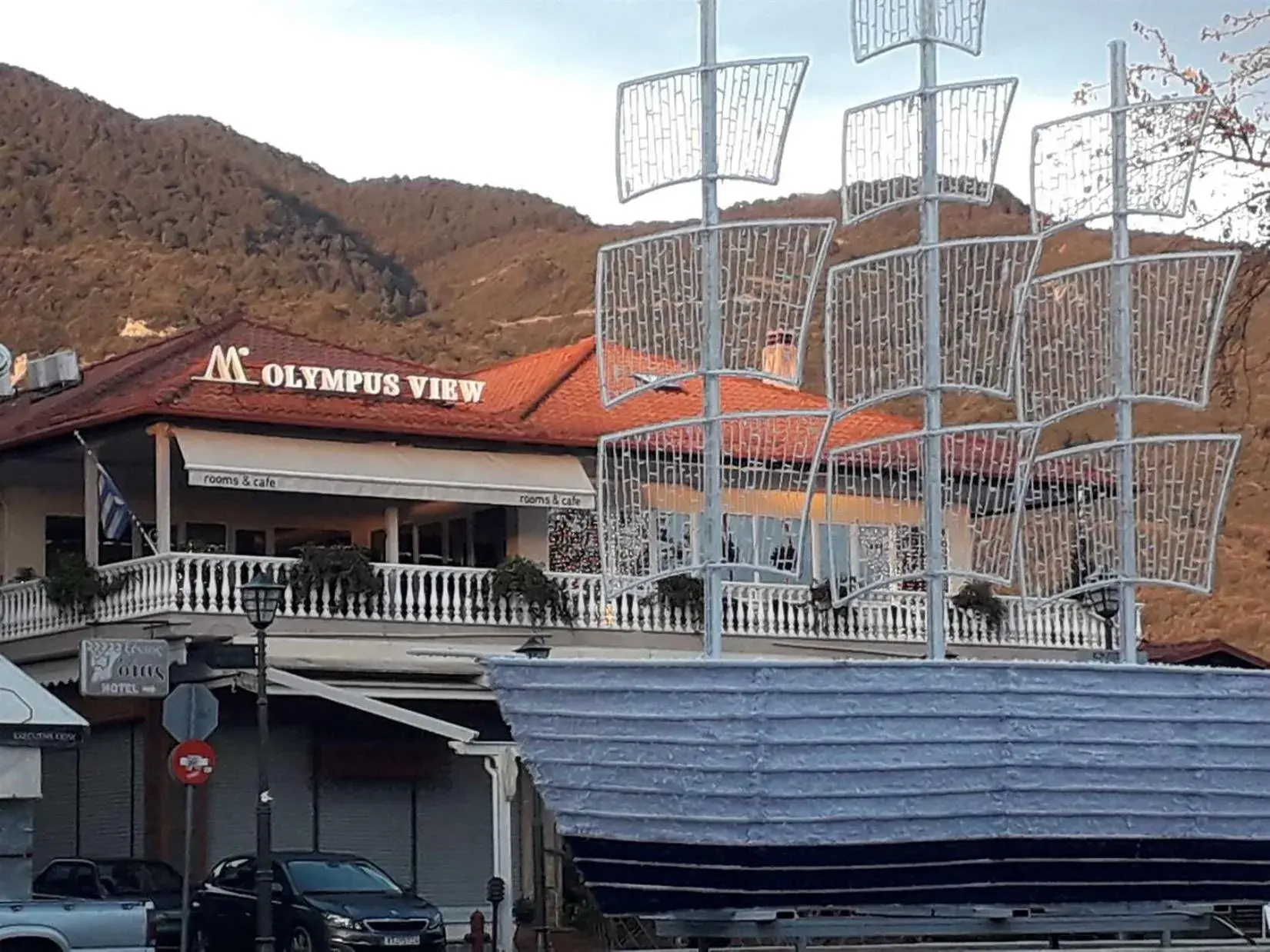 Property building in Olympus View Rooms Sauna & Spa Property building in Olympus View Rooms Sauna & Spa