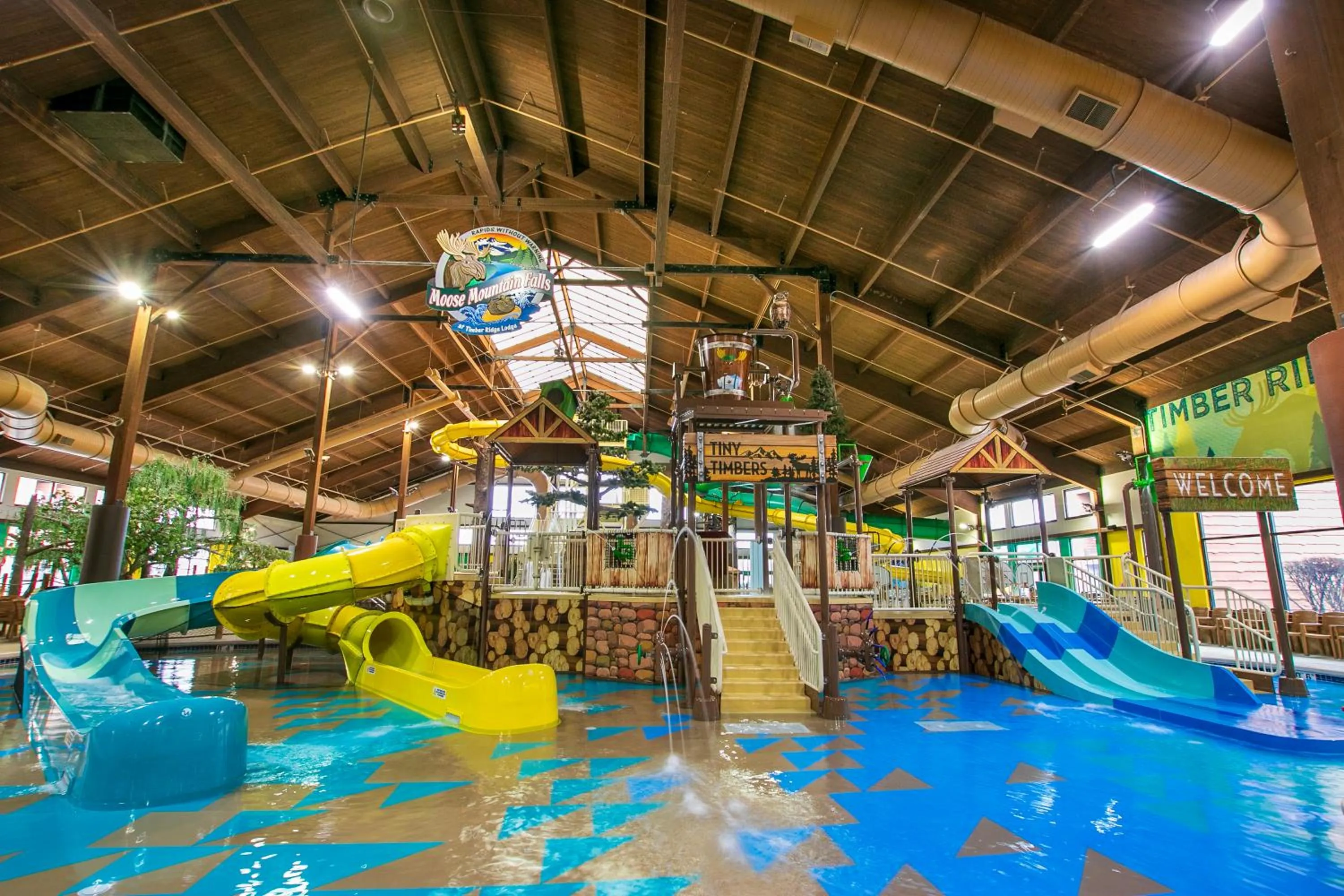 Aqua park in Timber Ridge Lodge and Waterpark