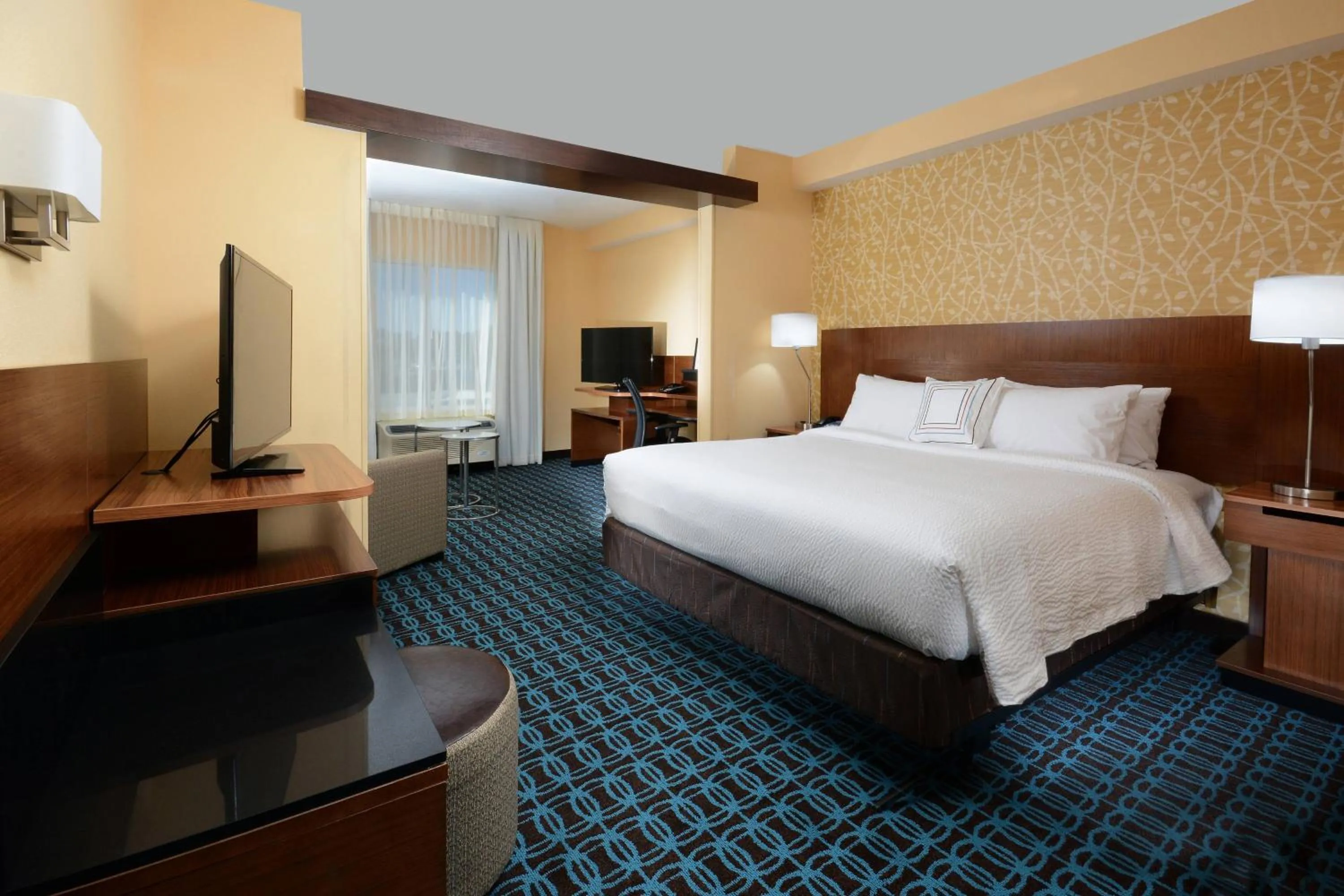 Photo of the whole room, Bed in Fairfield Inn & Suites by Marriott Raleigh Capital Blvd./I-540
