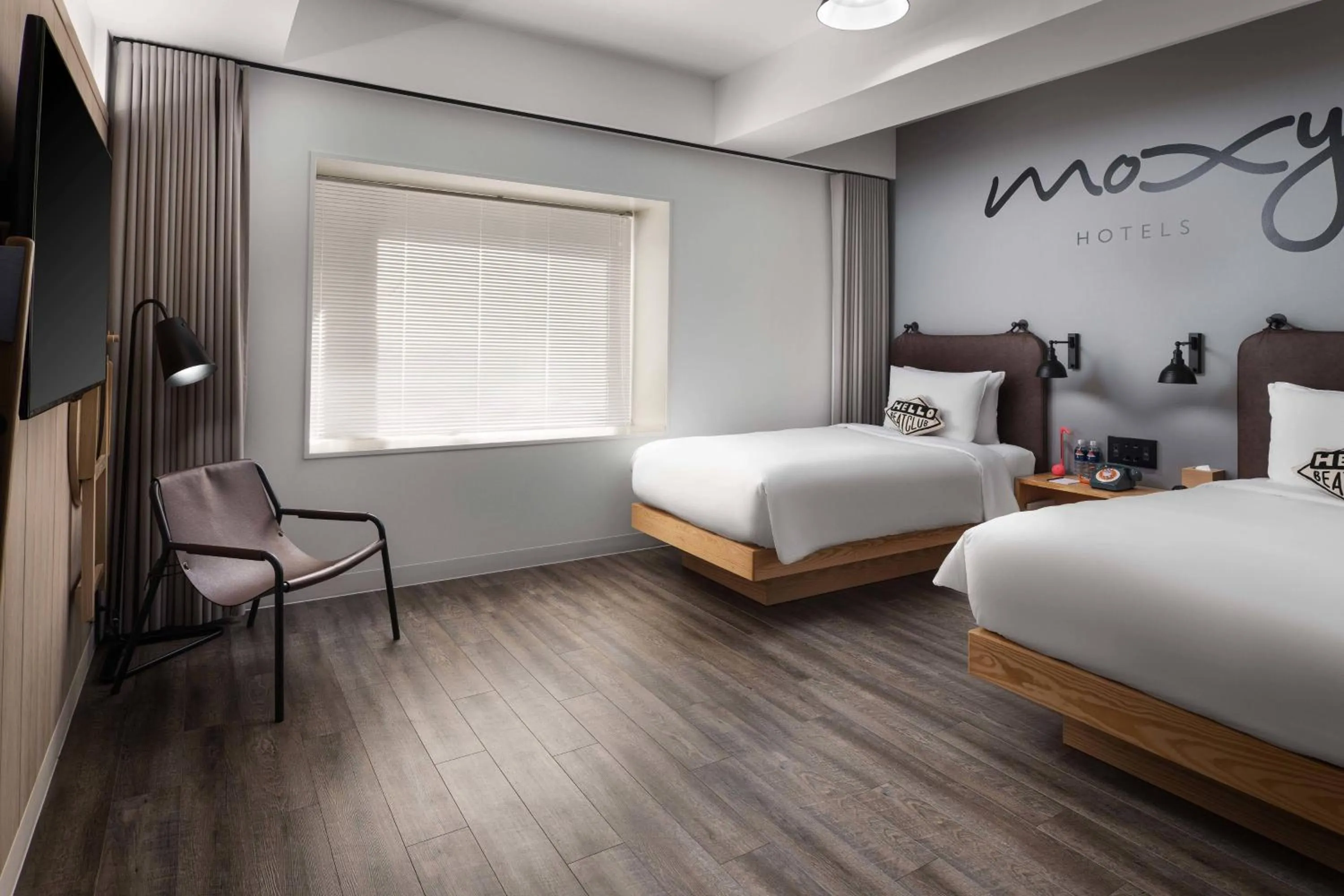 Photo of the whole room, Bed in MOXY Tokyo Kinshicho