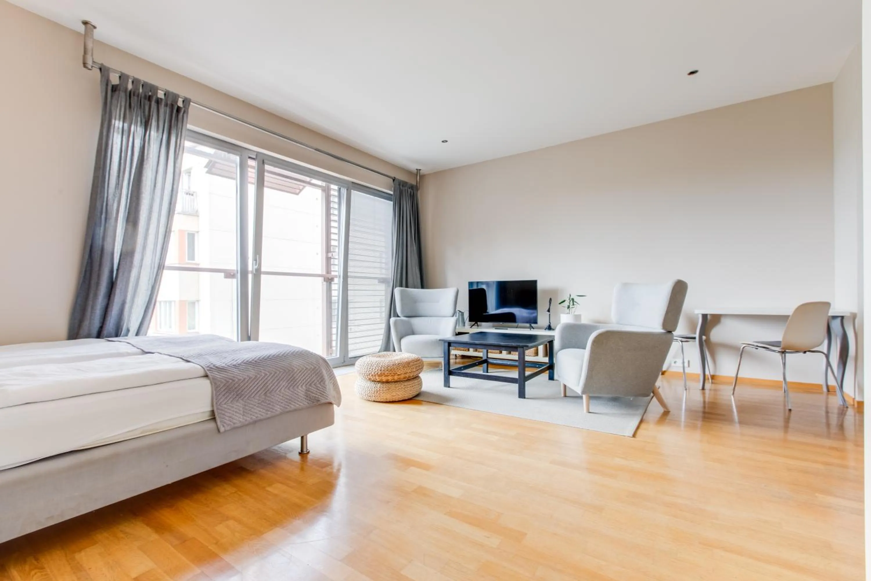 Living room, Bed in Teichmann Premium Apartments