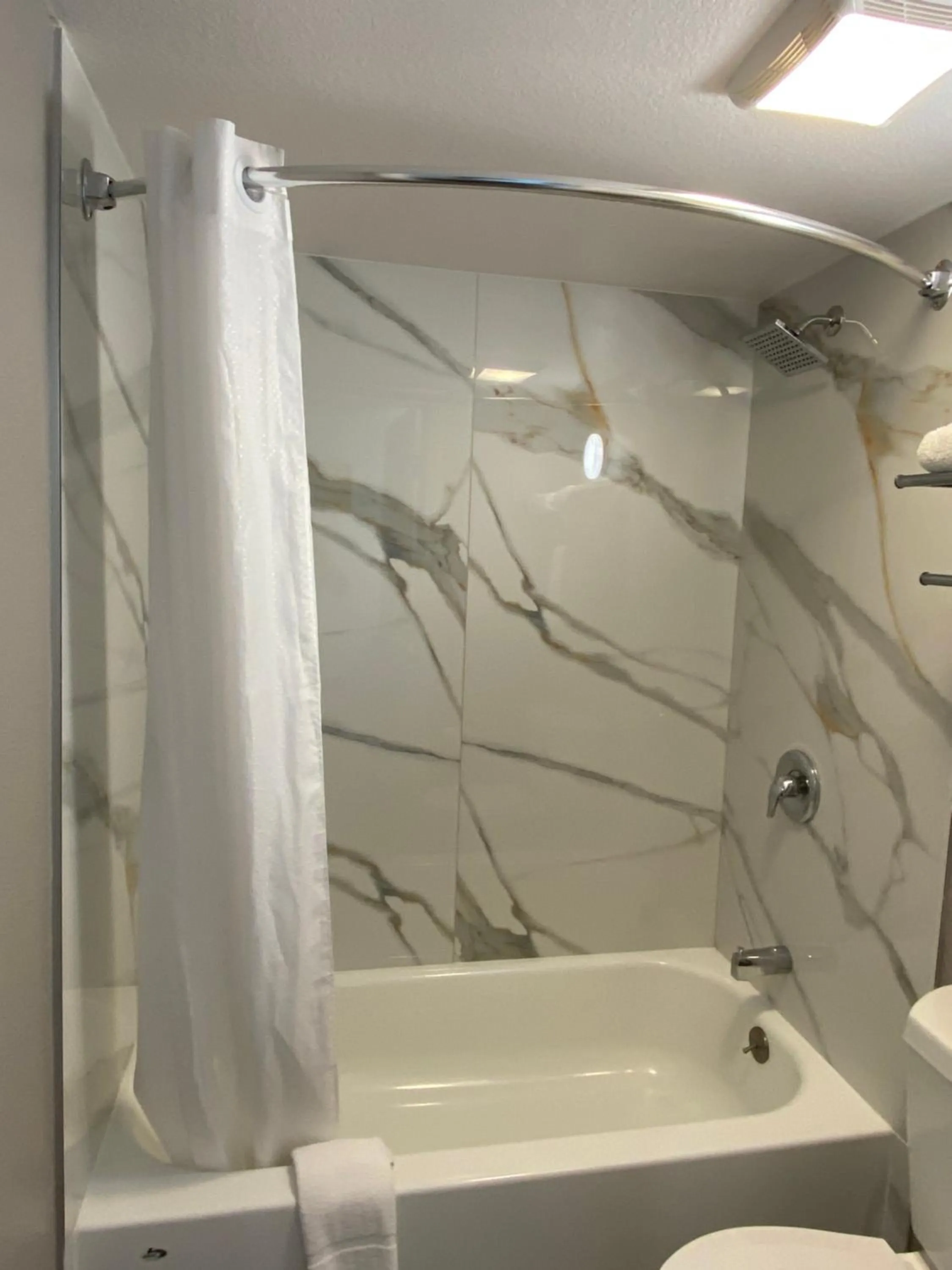 Shower in Motel 6-Costa Mesa, CA