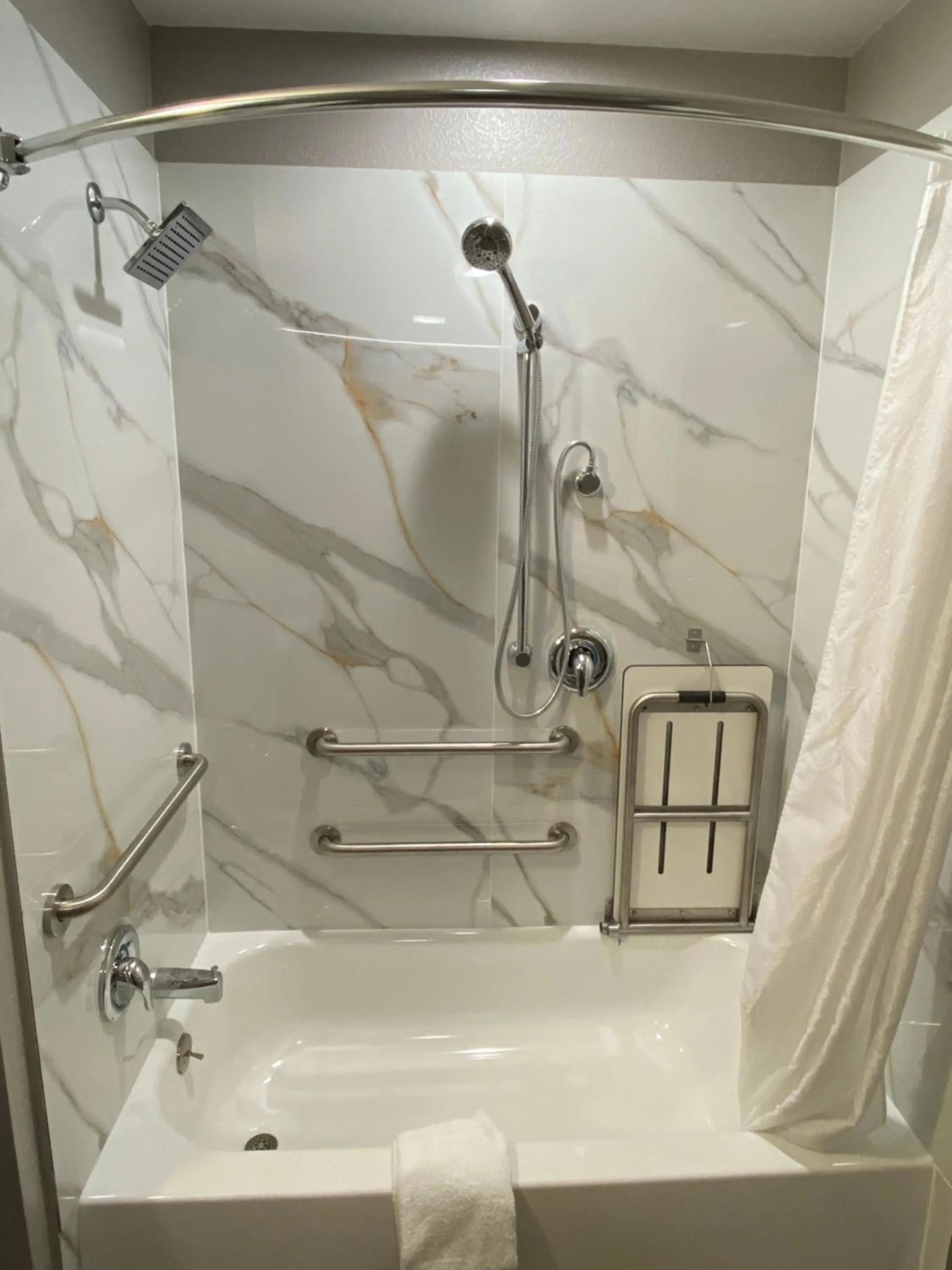 Shower in Motel 6-Costa Mesa, CA