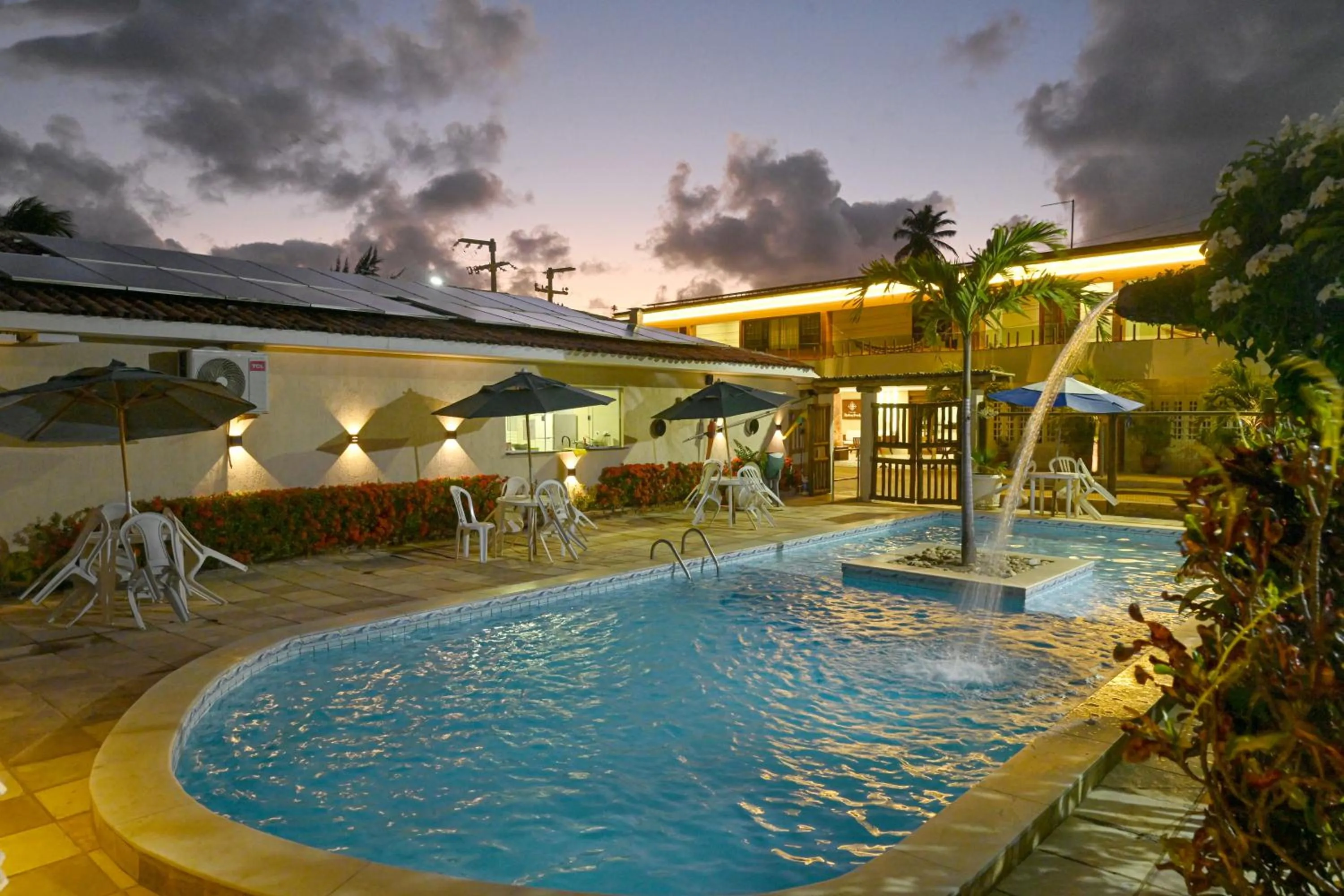 Pool view in Pousada Shalom Beach