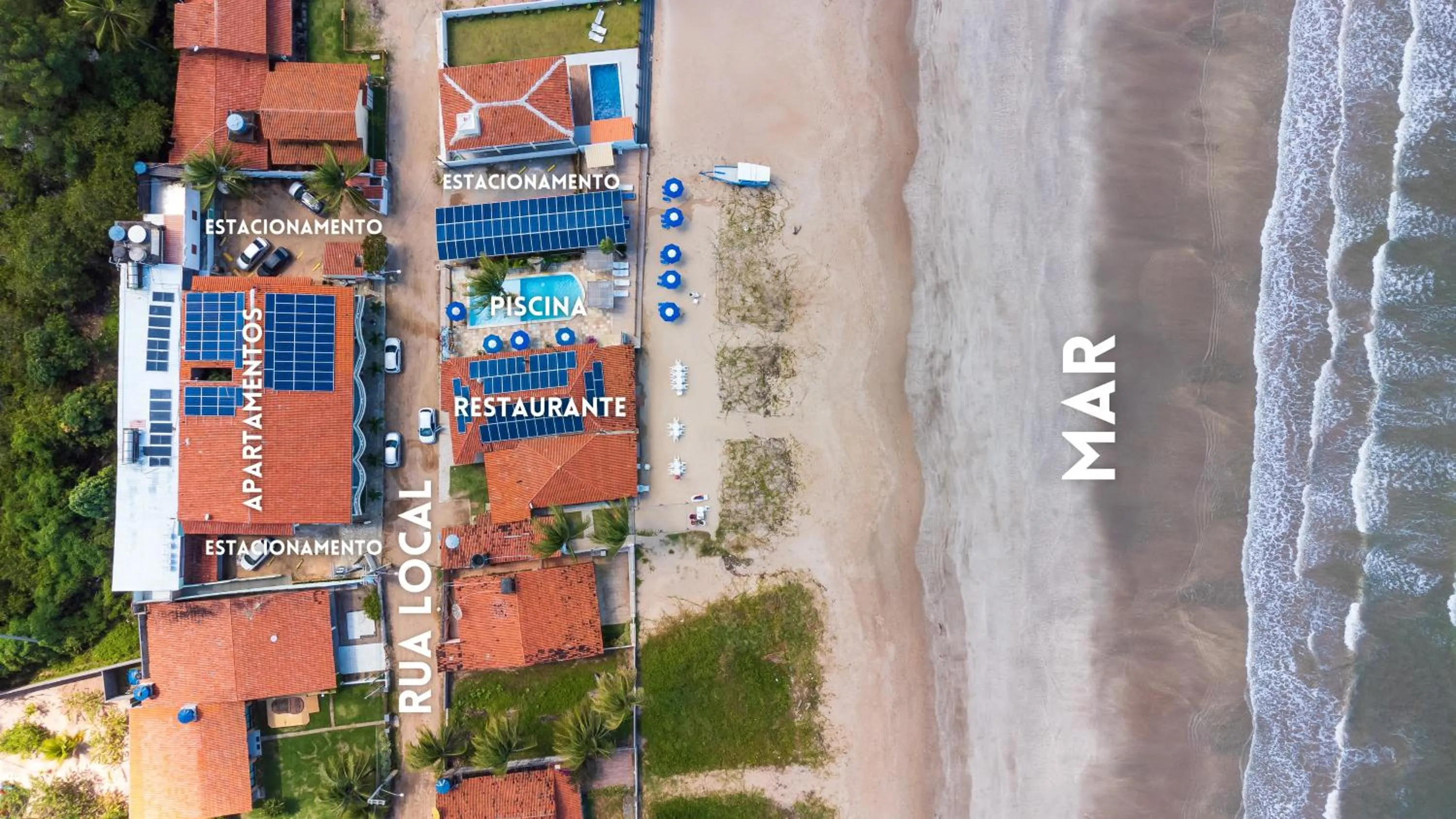 Bird's eye view in Pousada Shalom Beach