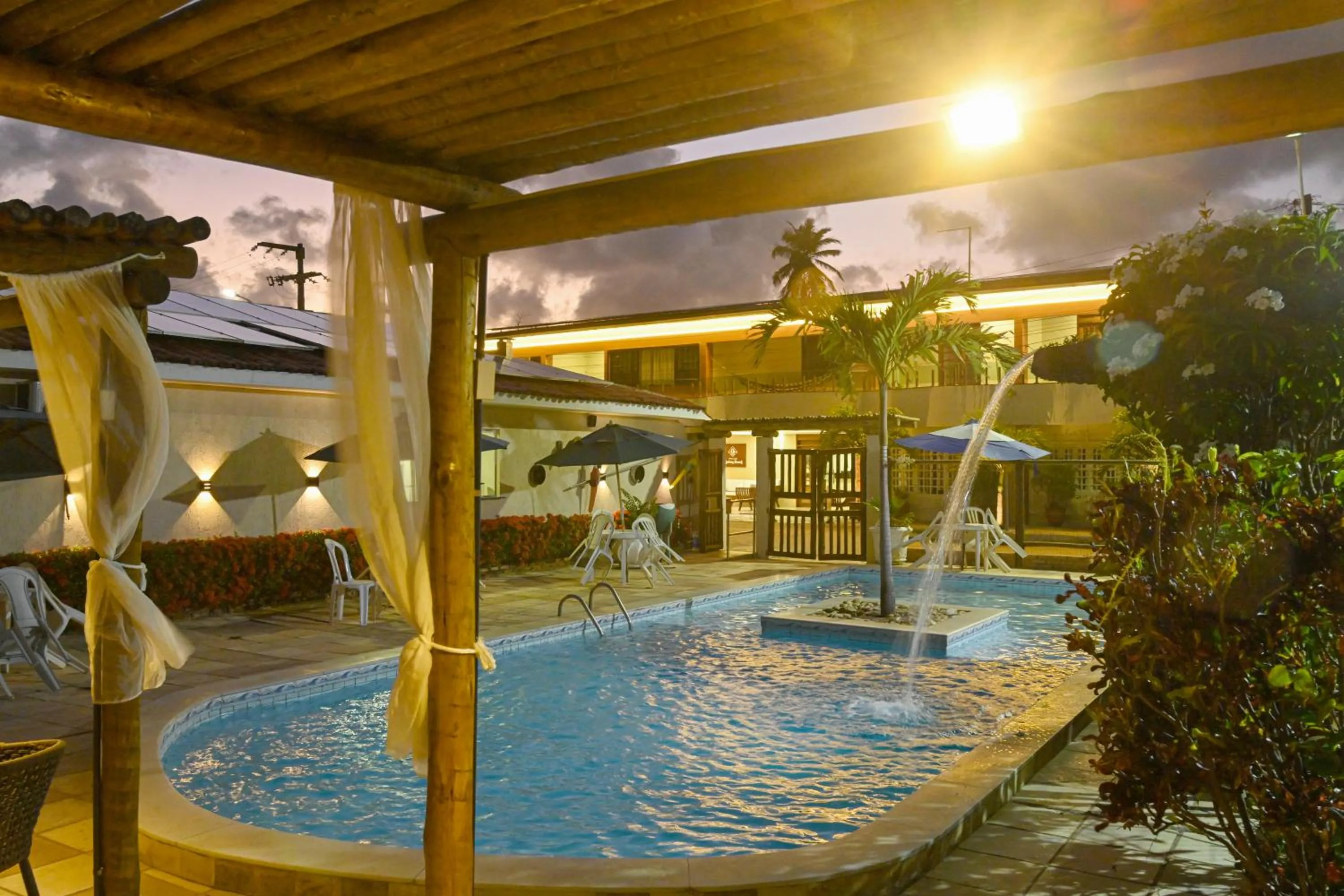 Pool view in Pousada Shalom Beach