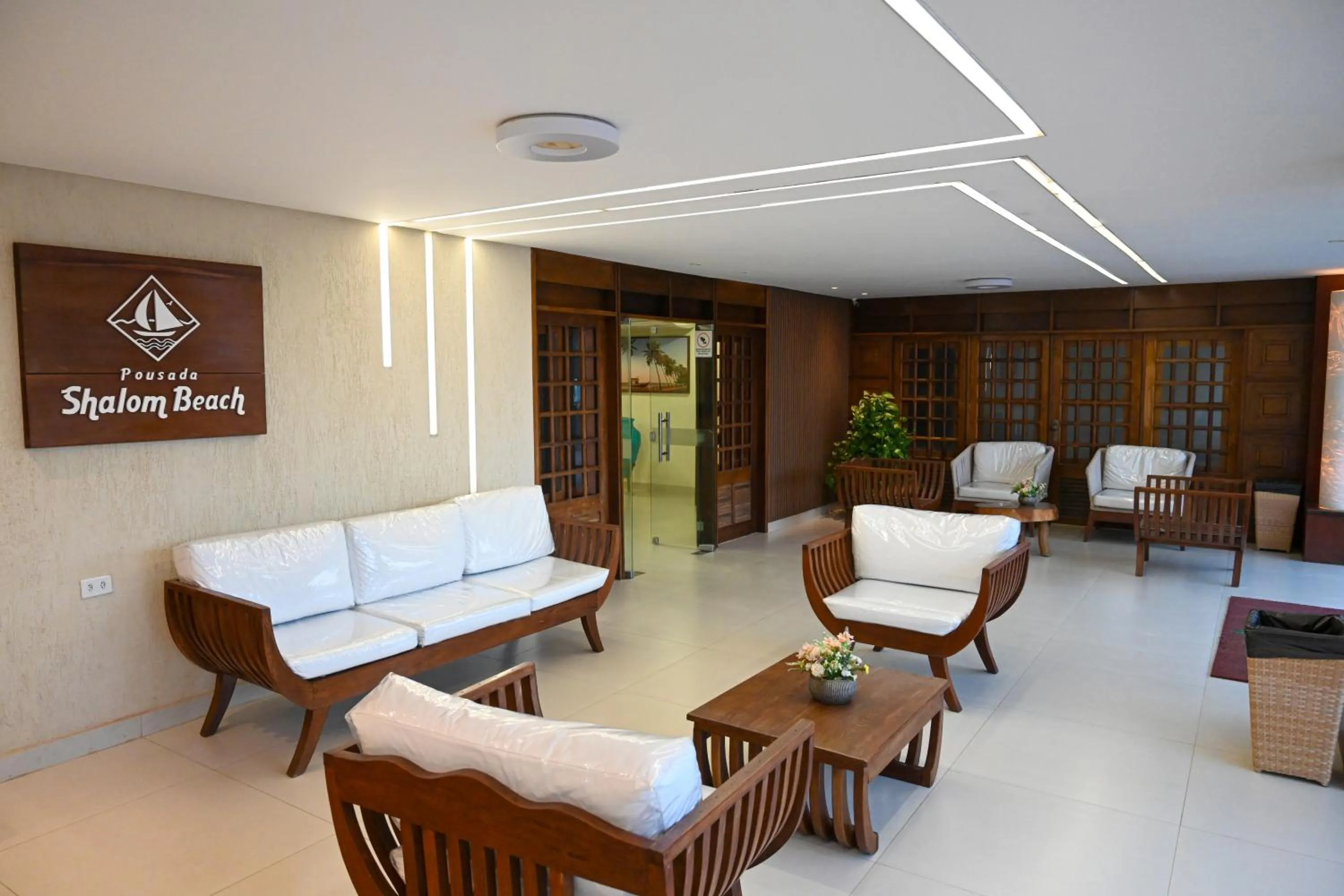 Seating area in Pousada Shalom Beach