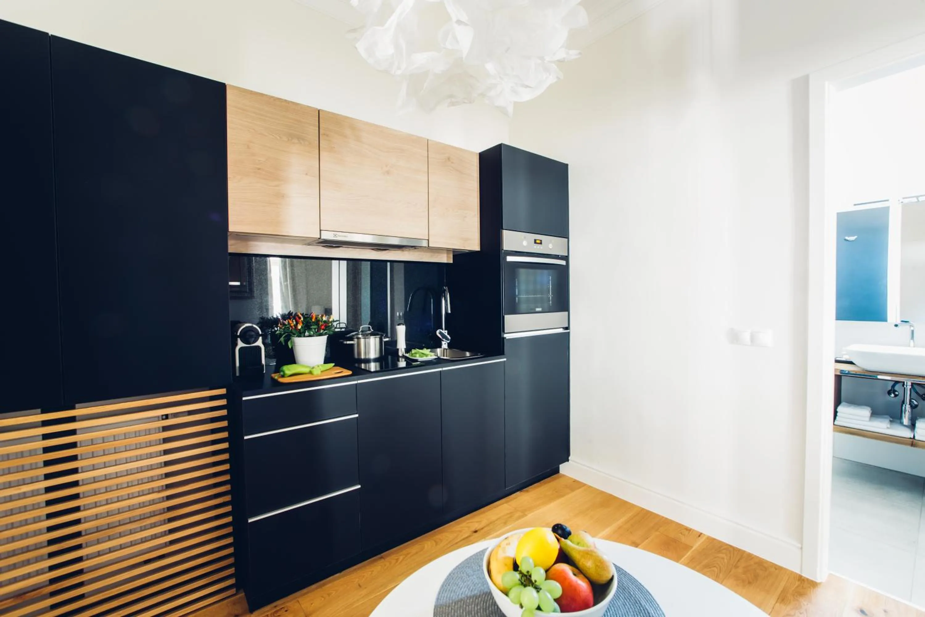 Kitchen or kitchenette in Adele Apartments