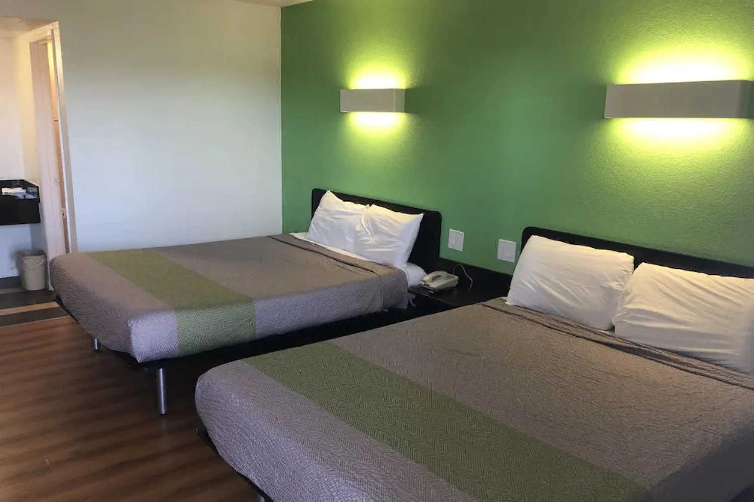 Bed in Motel 6-Barstow, CA