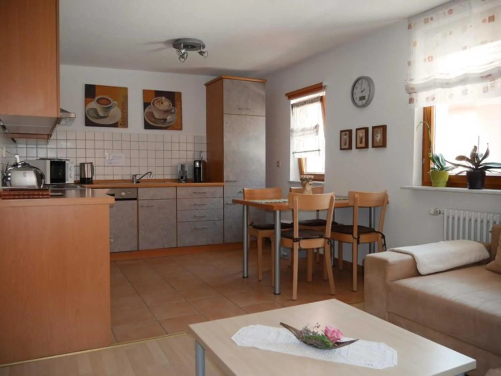 Kitchen or kitchenette in Gaestehaus Stelter