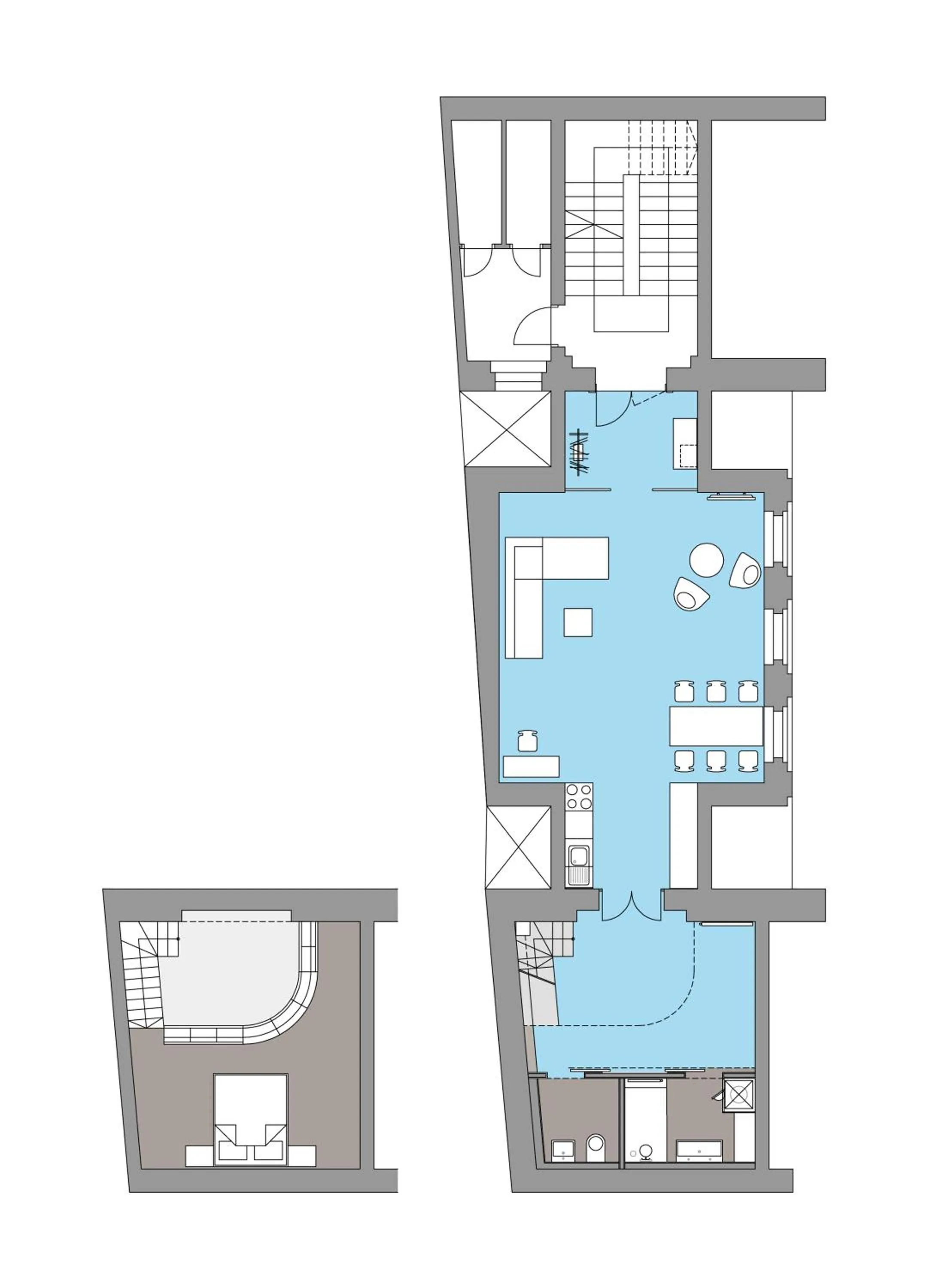 Floor plan in The Temple