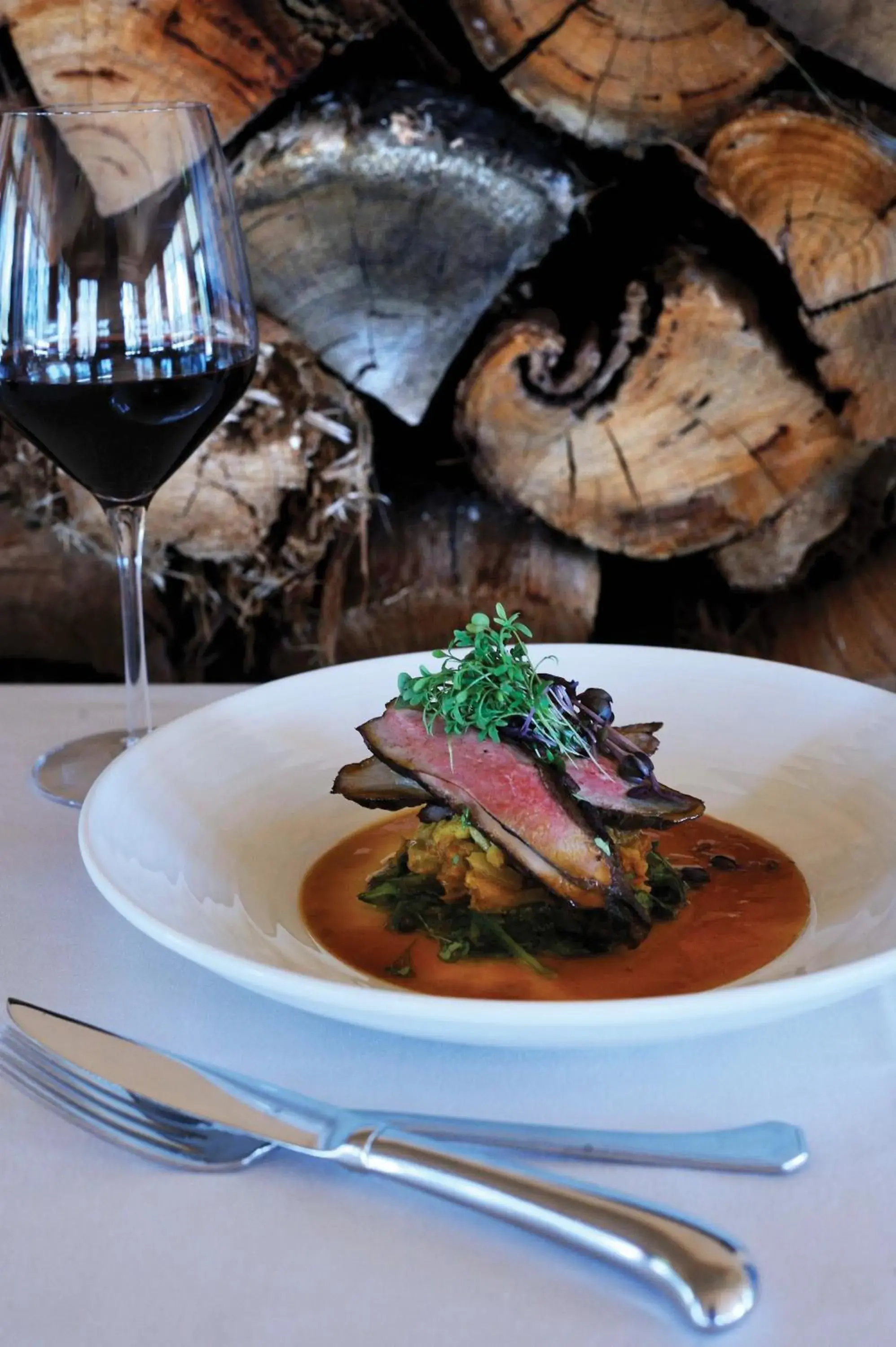 Food close-up in Cradle Mountain Hotel Food close-up in Cradle Mountain Hotel