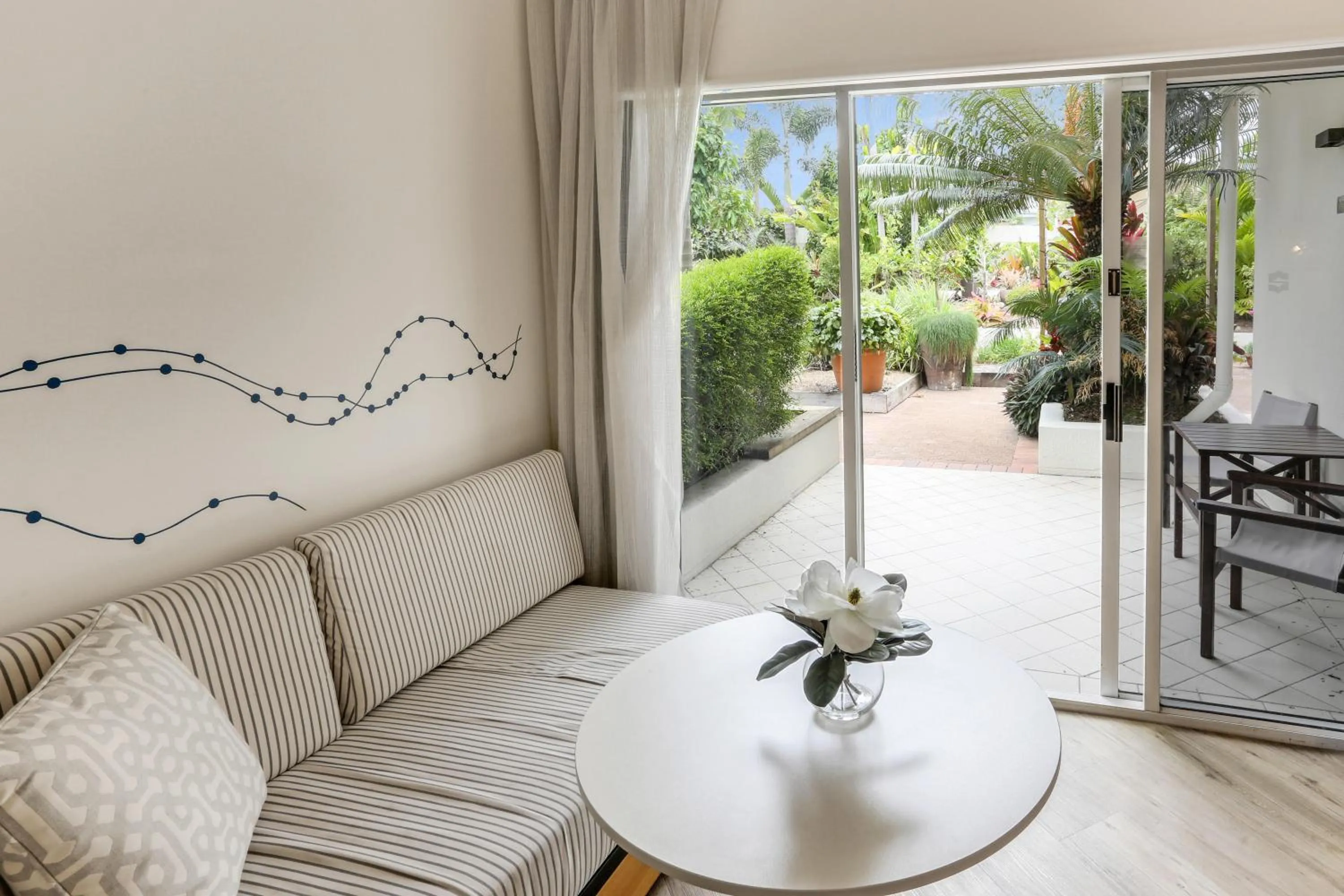 Garden view in Shangri-La The Marina, Cairns