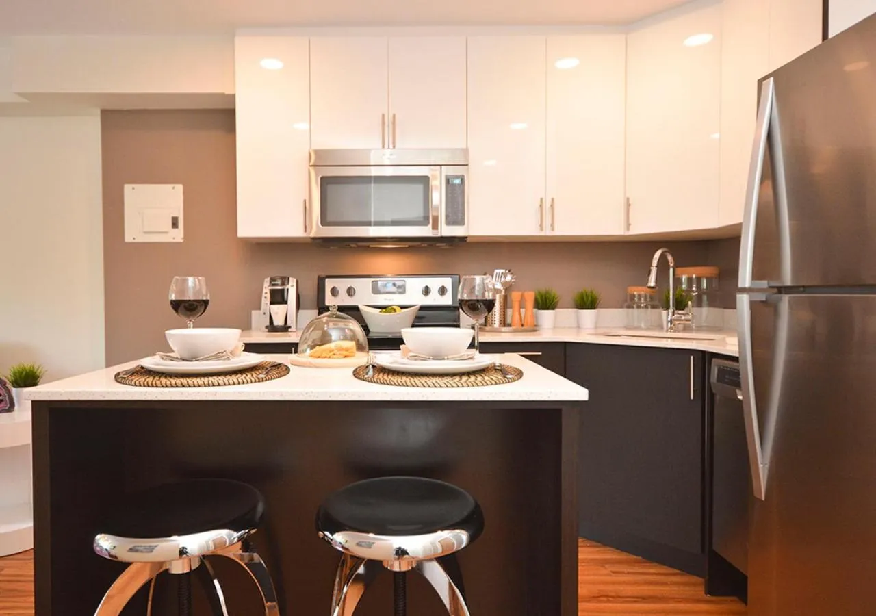 Kitchen or kitchenette in LIV Extended Stay