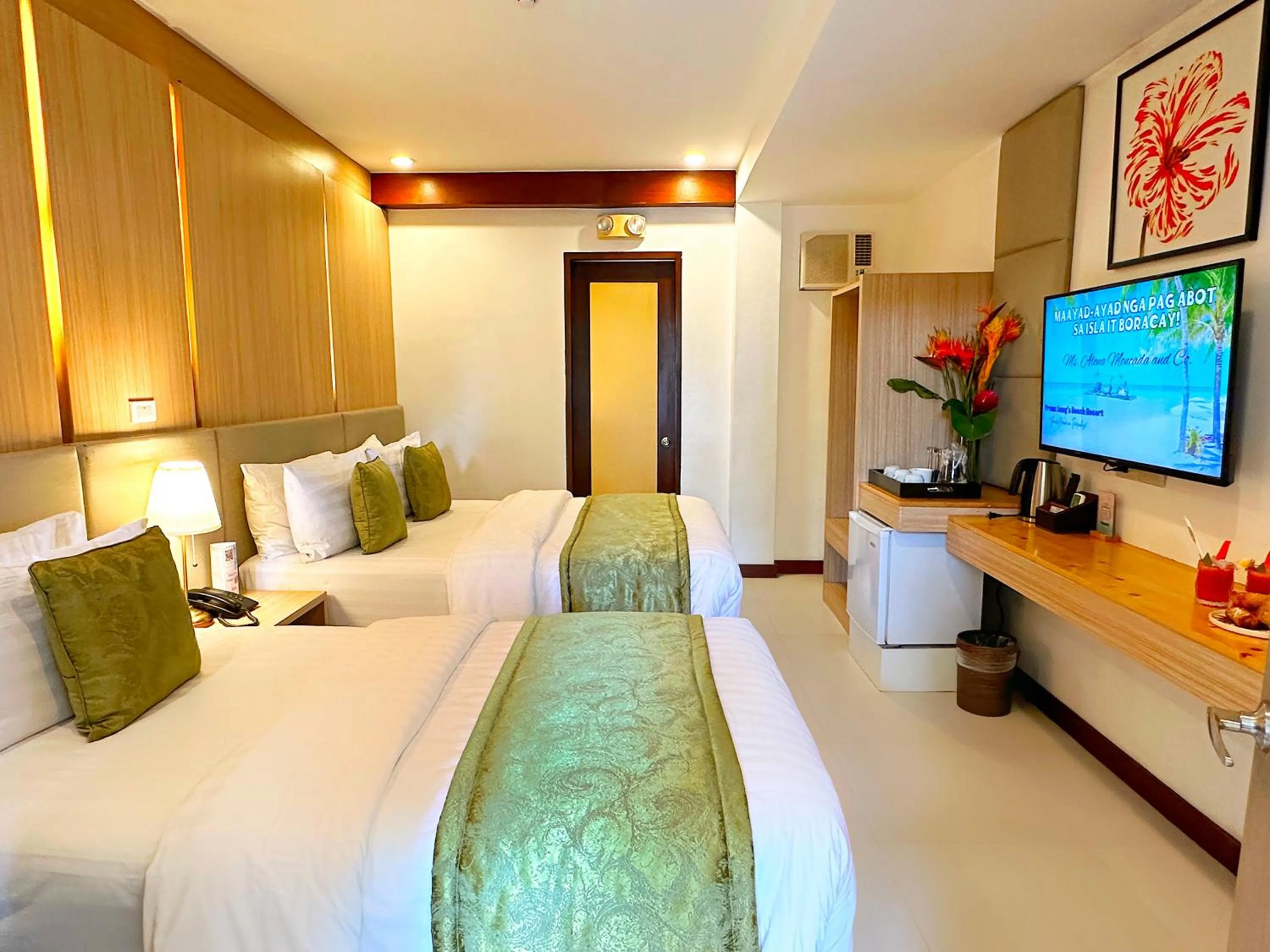 Bed in Jony's Beach Resort