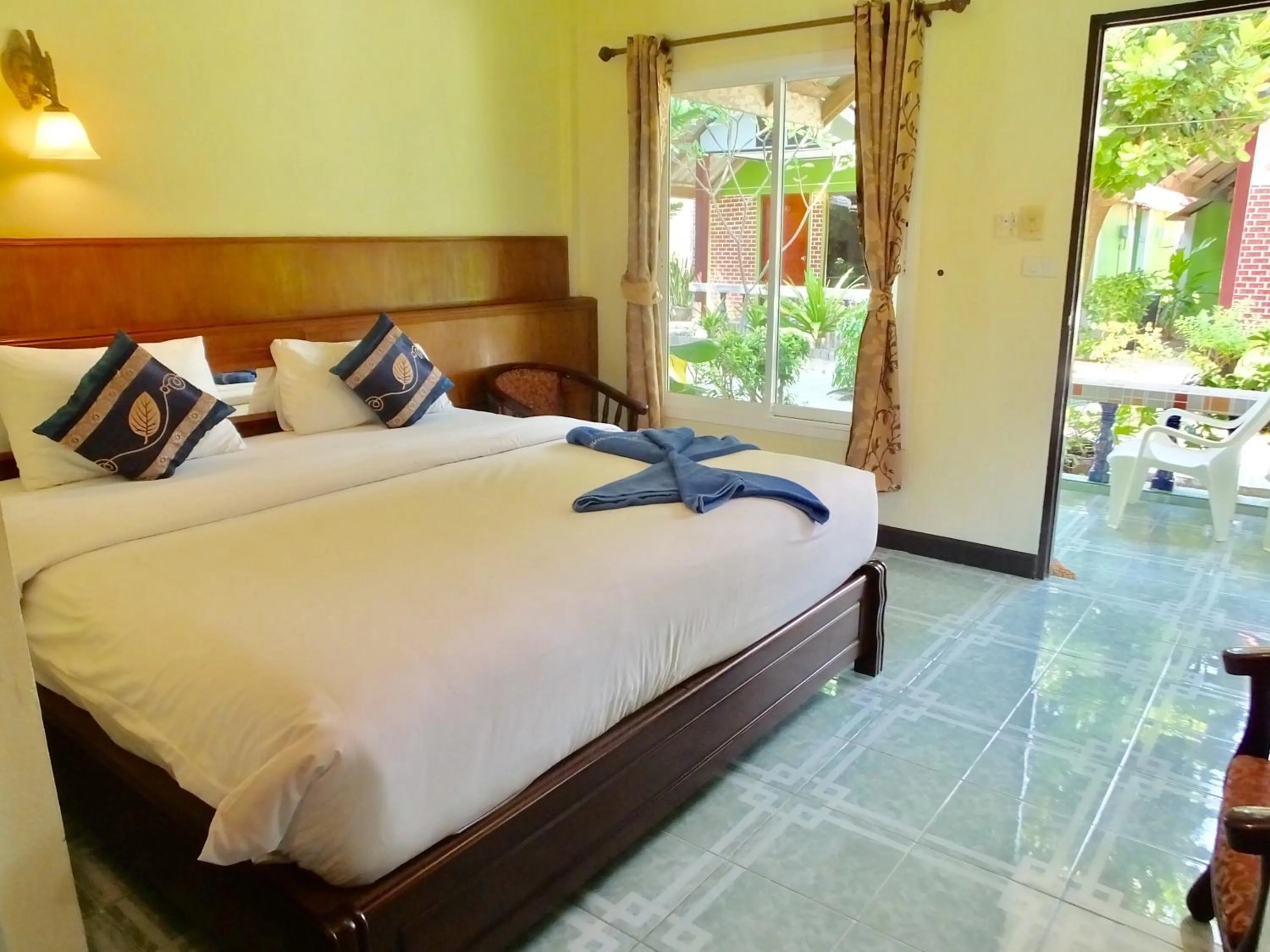 Bed in Blue Andaman Lanta Resort