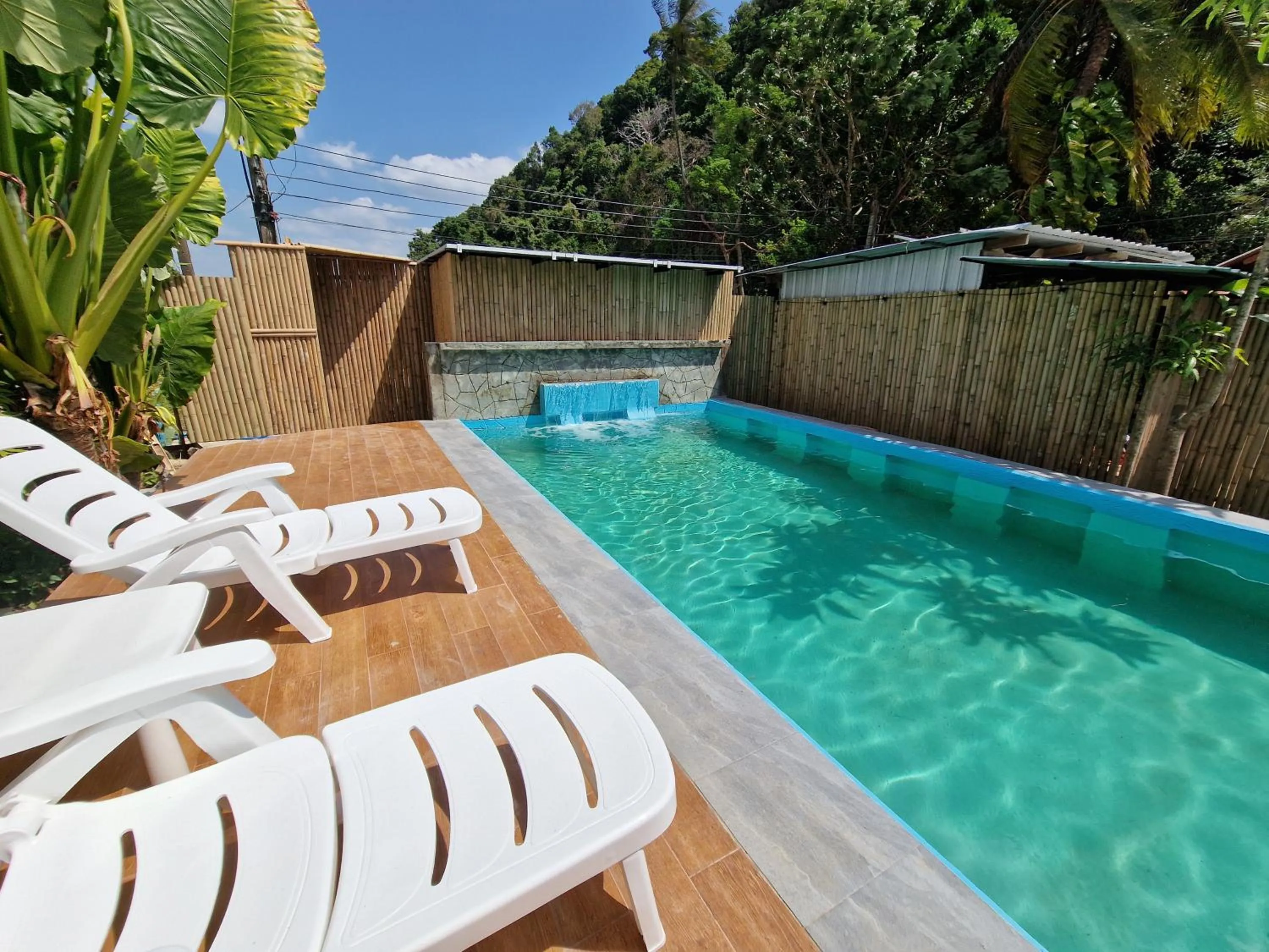 Pool view in Rim Khao Resort