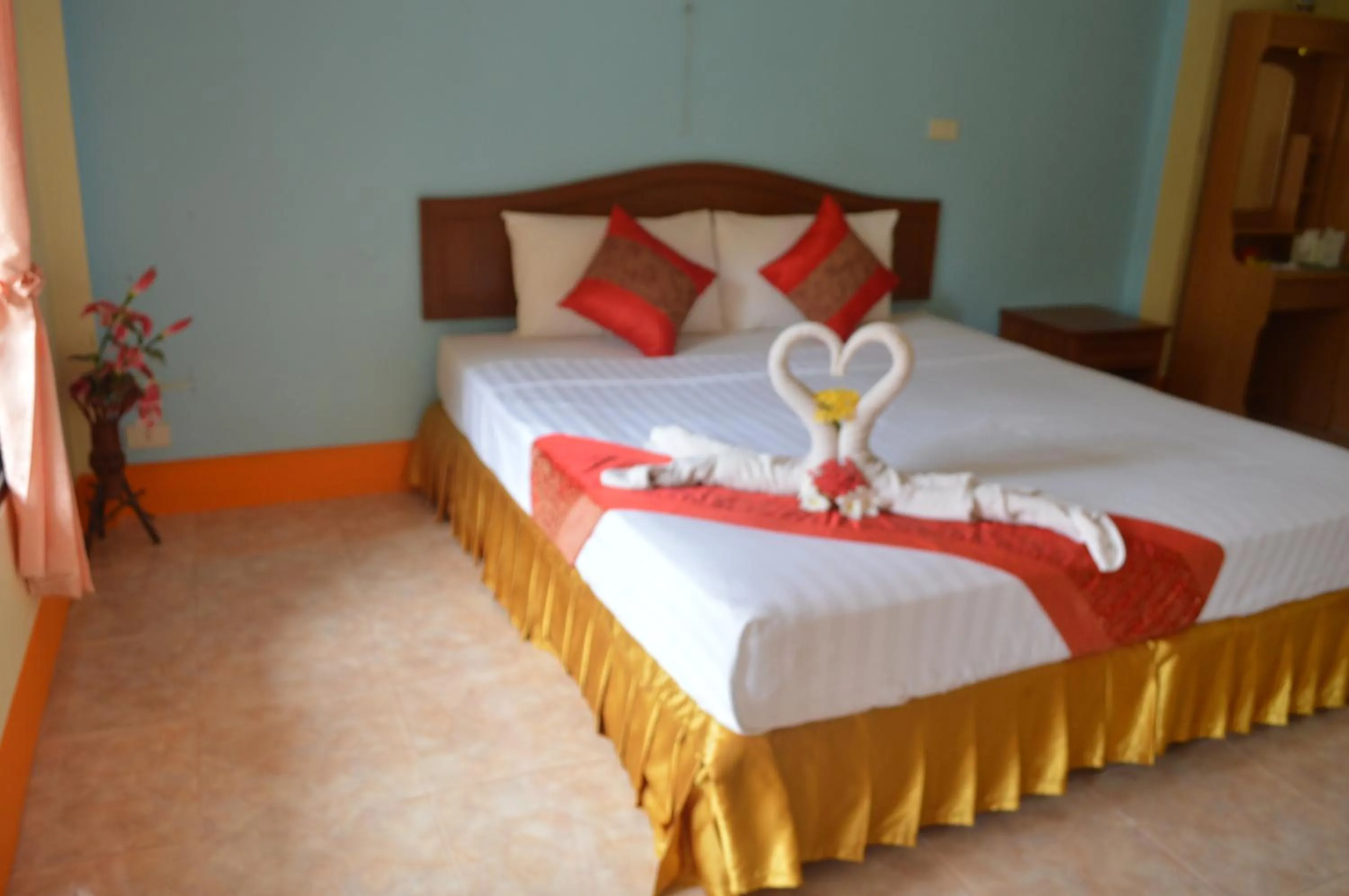 Bed in Rim Khao Resort