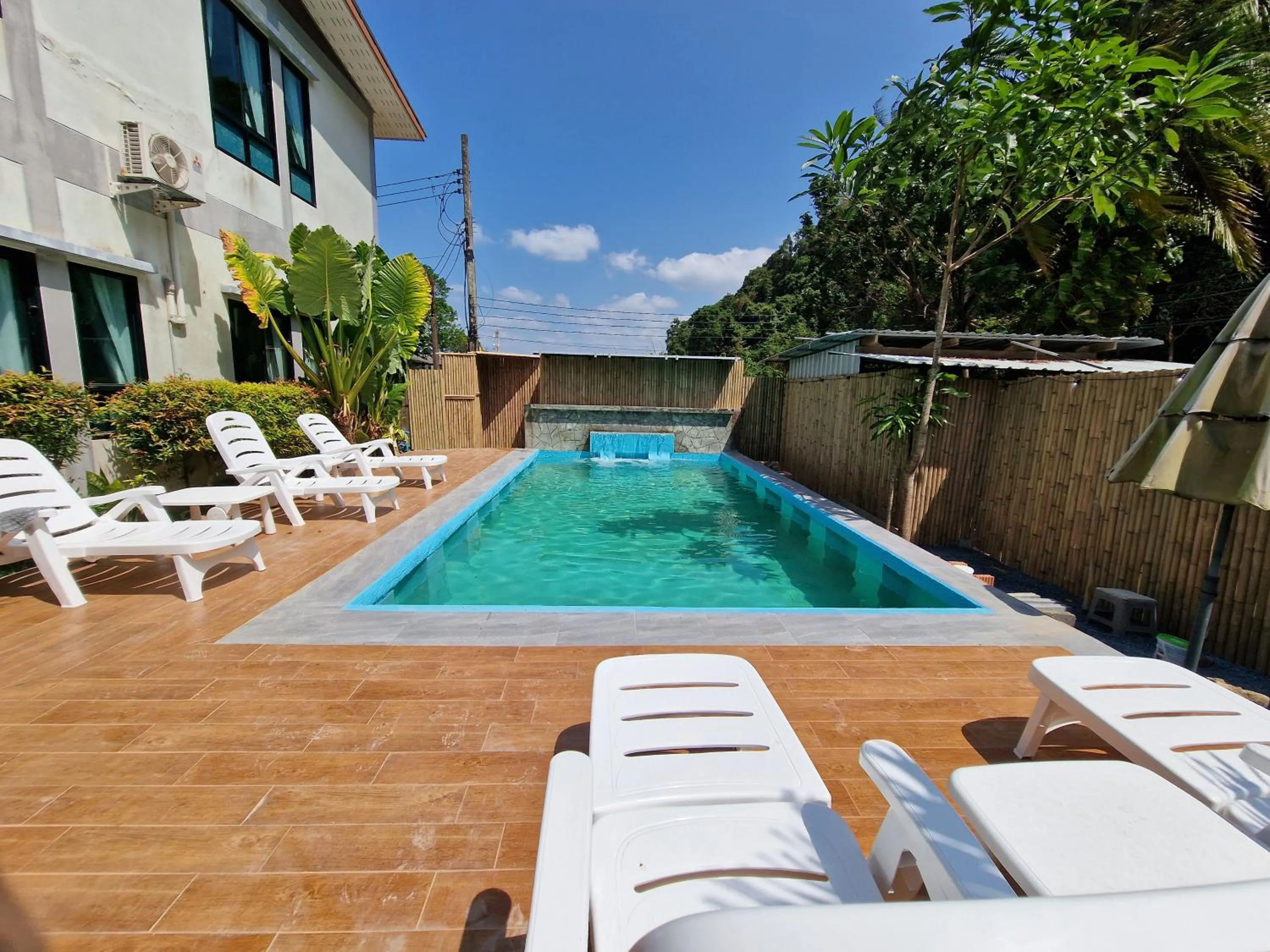 Pool view in Rim Khao Resort