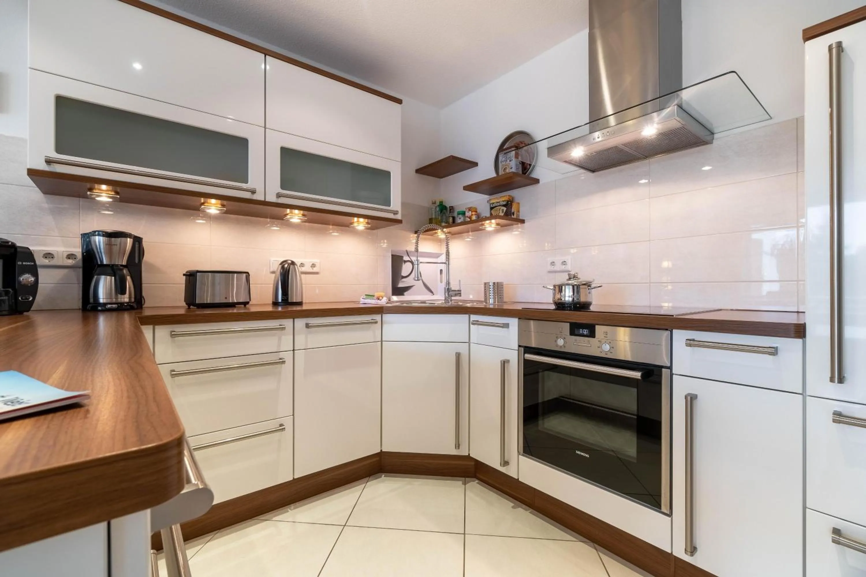 Kitchen or kitchenette in Haus Halligblick Wohnung 16