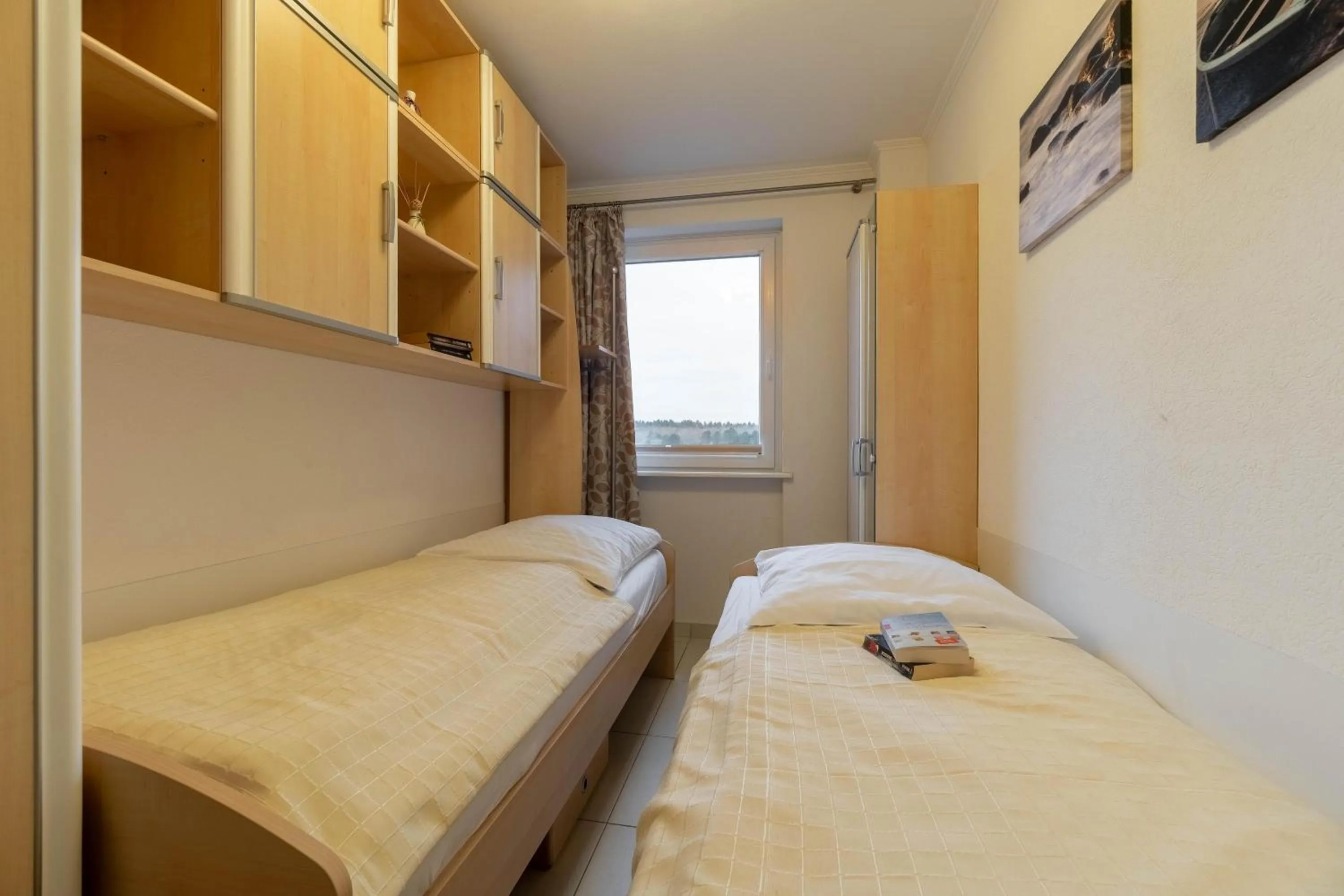Bedroom, Bed in Haus Halligblick Wohnung 16