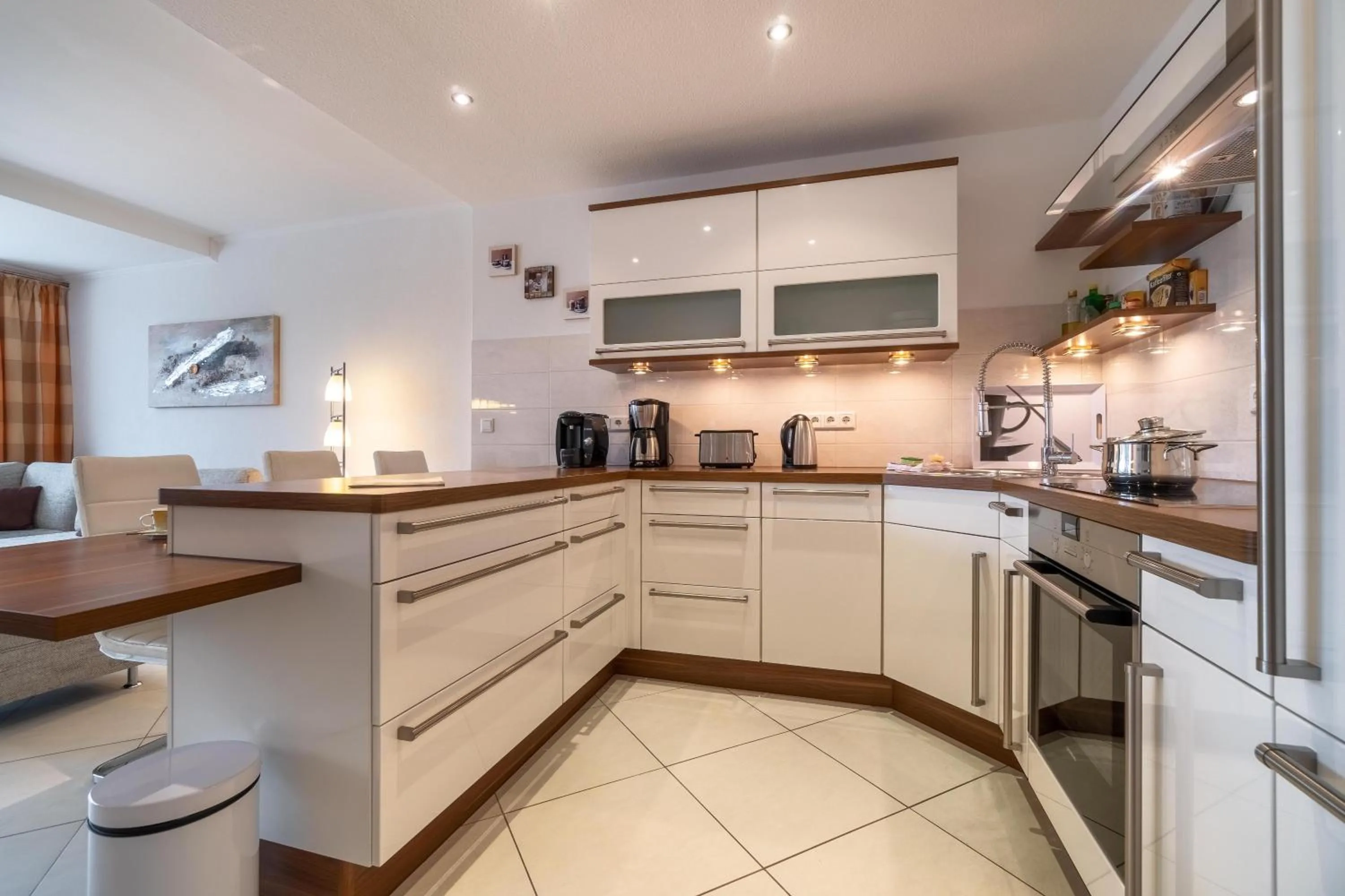 Kitchen or kitchenette in Haus Halligblick Wohnung 16