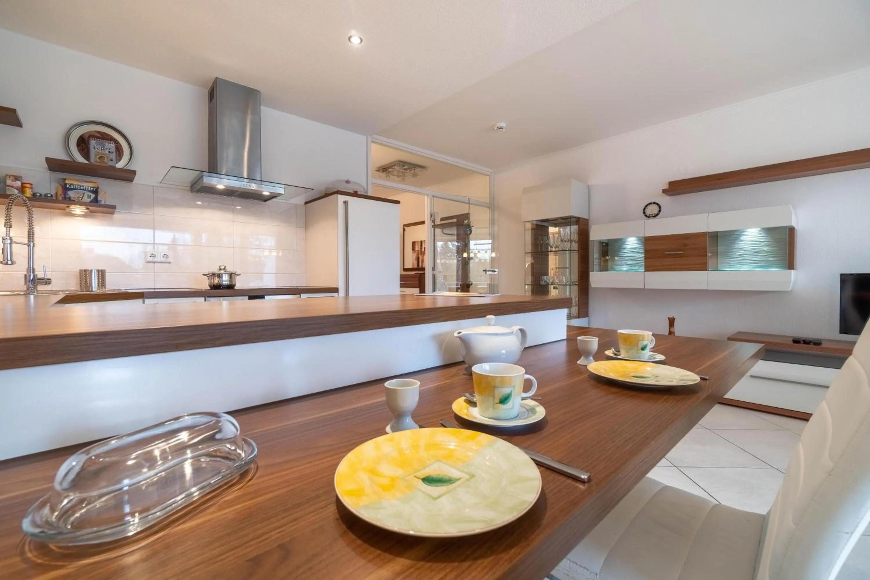 Kitchen or kitchenette in Haus Halligblick Wohnung 16