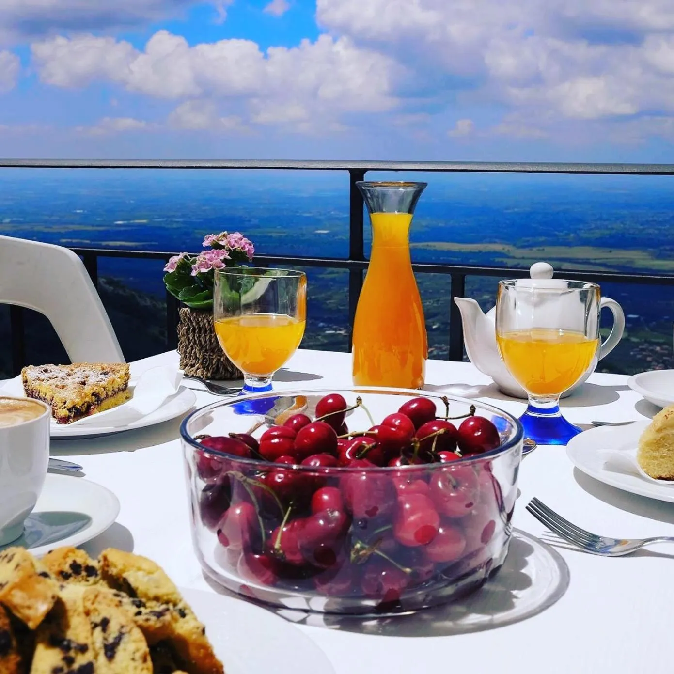 Italian breakfast in Locanda dell'Arcangelo