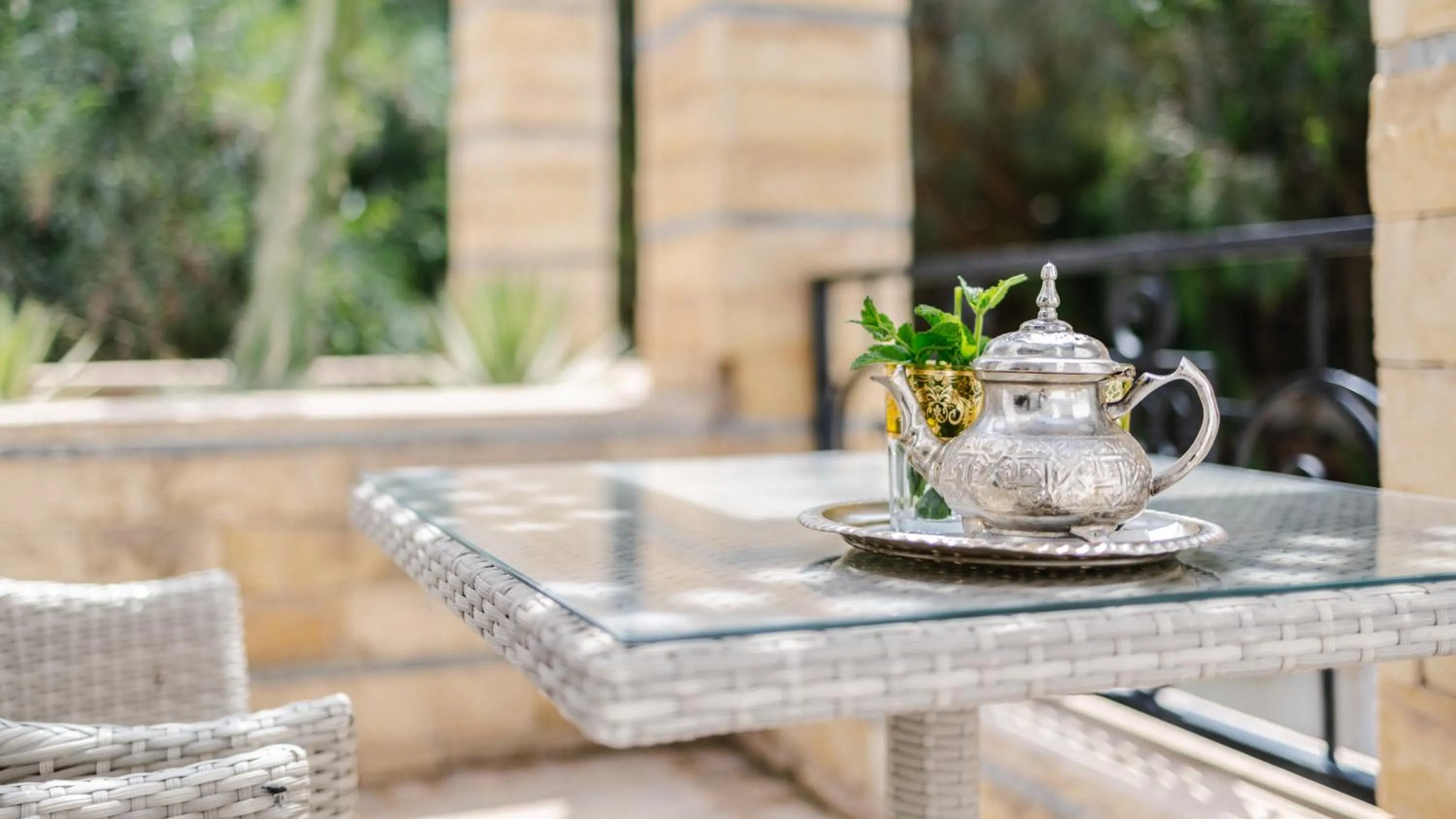 Patio in Hotel Prestige Agadir