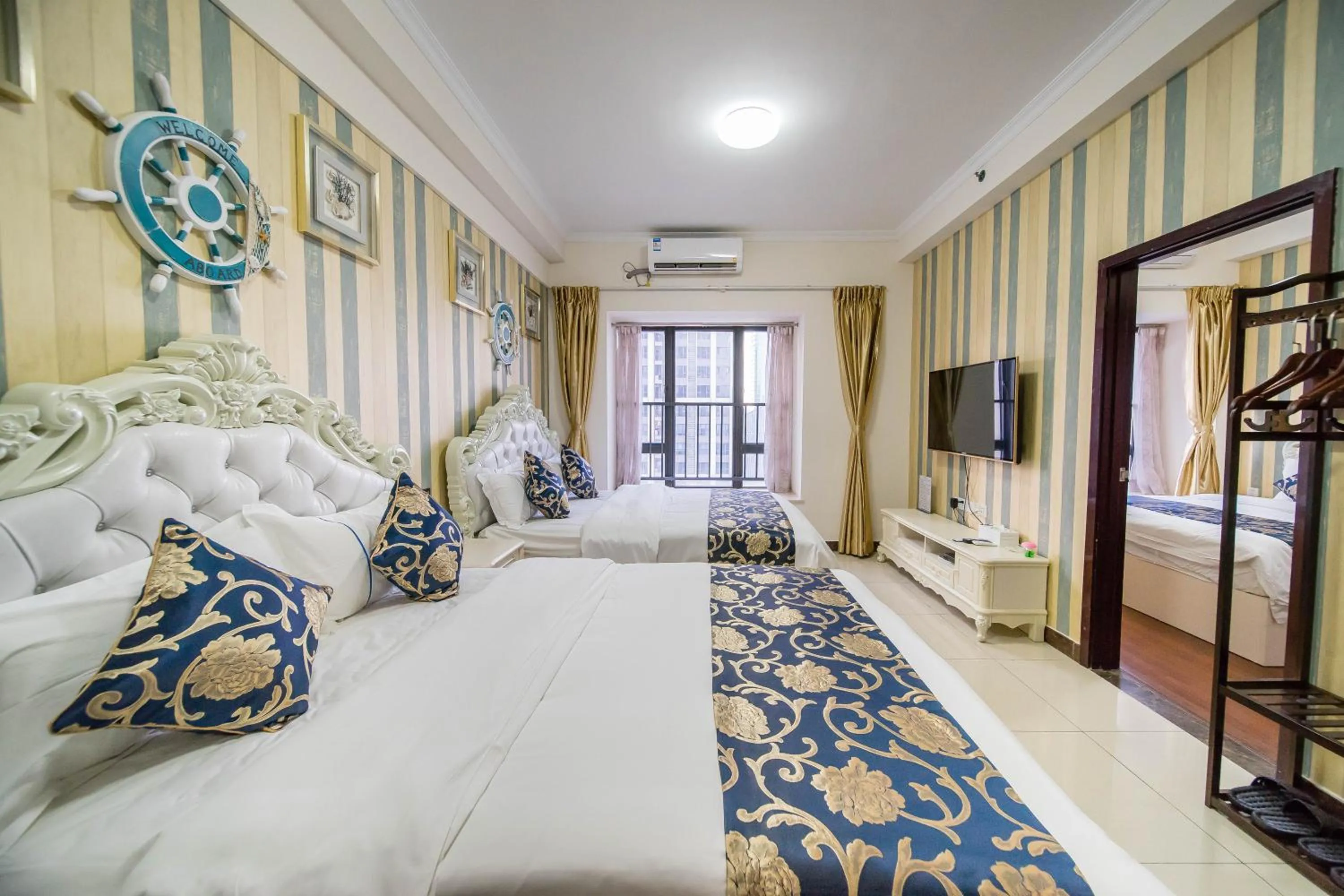 Bed in Xing Yu Legend Service Apartment Canton Fair Branch