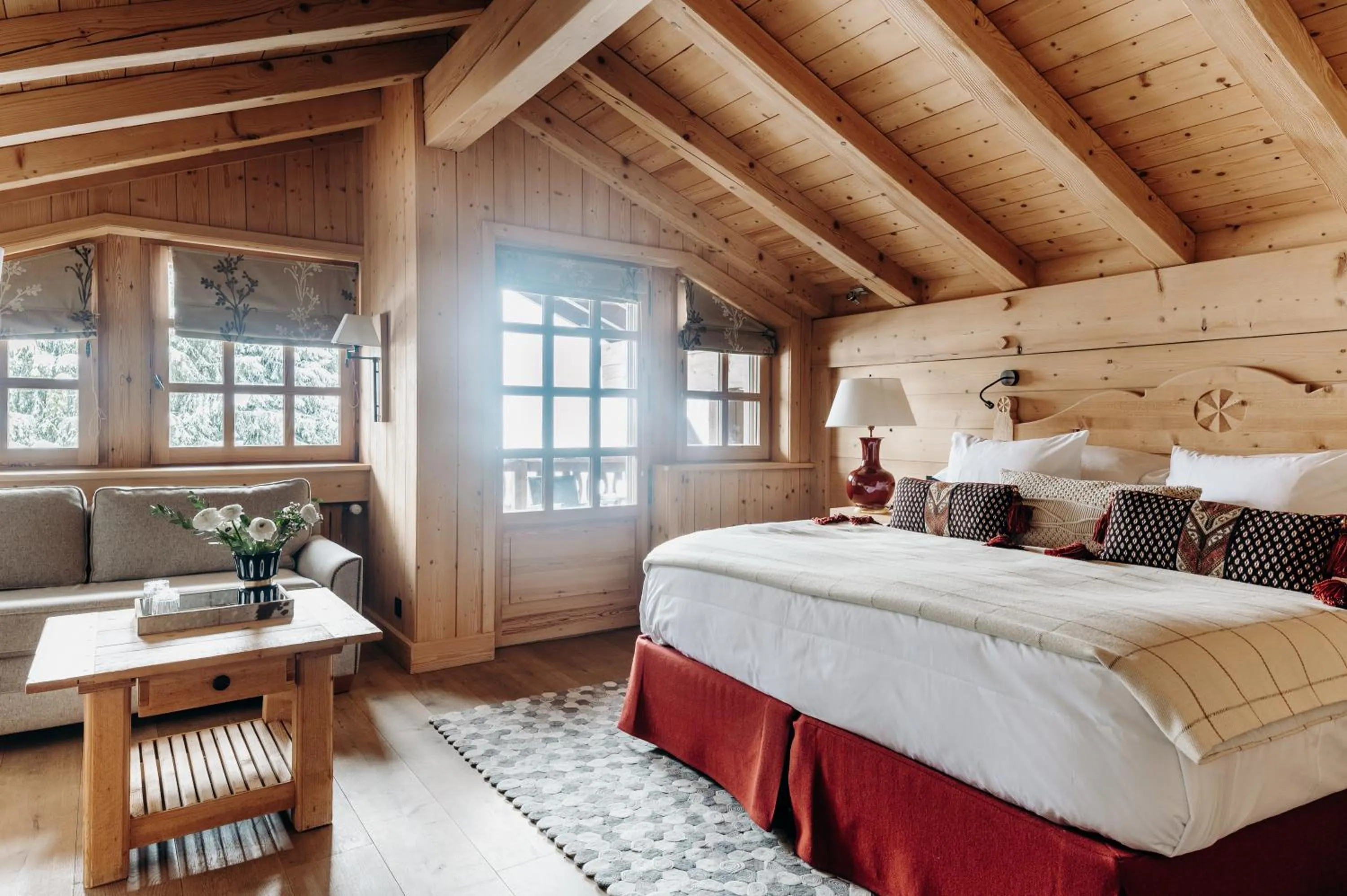 Photo of the whole room, Bed in Les Chalets du Mont d'Arbois & Spa, Megève