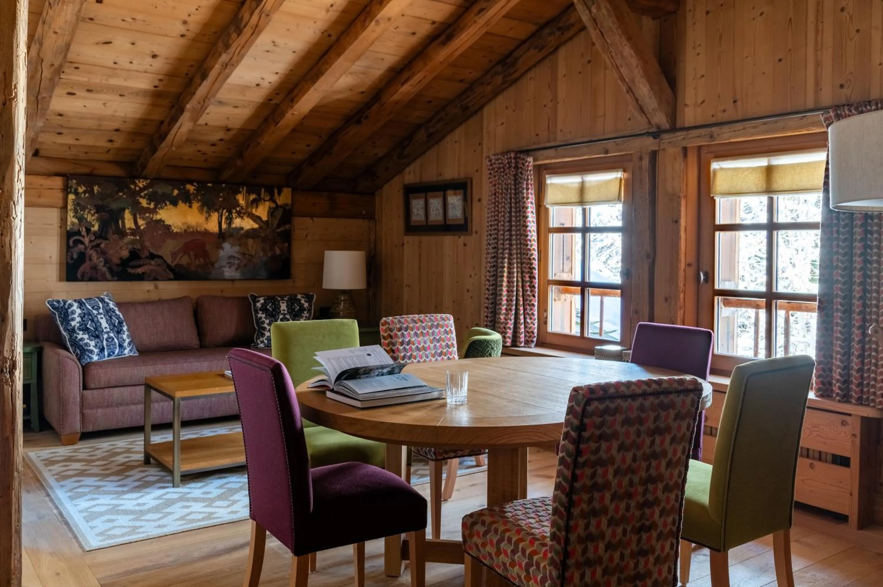 Living room in Les Chalets du Mont d'Arbois & Spa, Megève