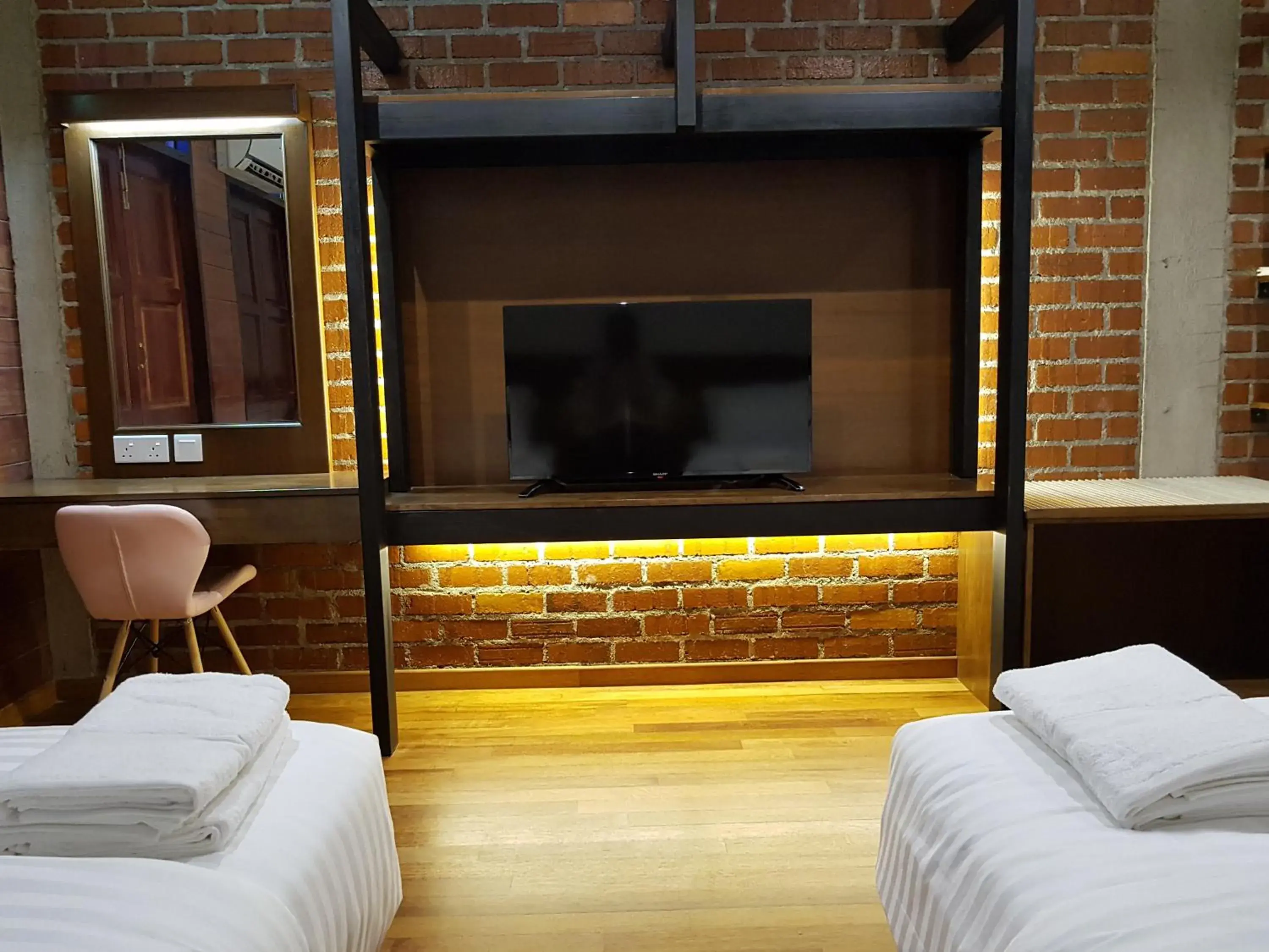 TV and multimedia, Bed in Little Kampung Studio TV and multimedia, Bed in Little Kampung Studio