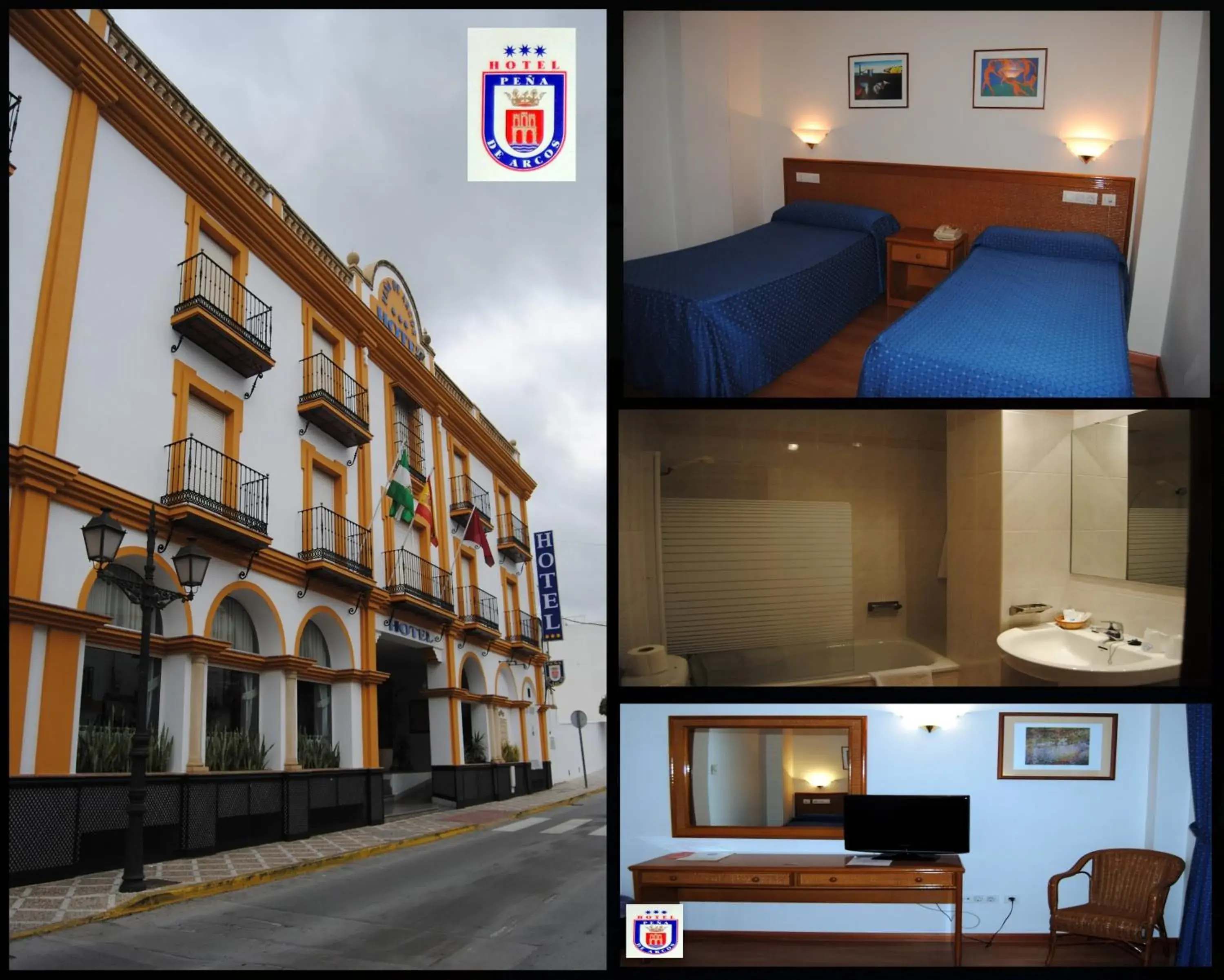Property building, Bed in Hotel Peña de Arcos Property building, Bed in Hotel Peña de Arcos
