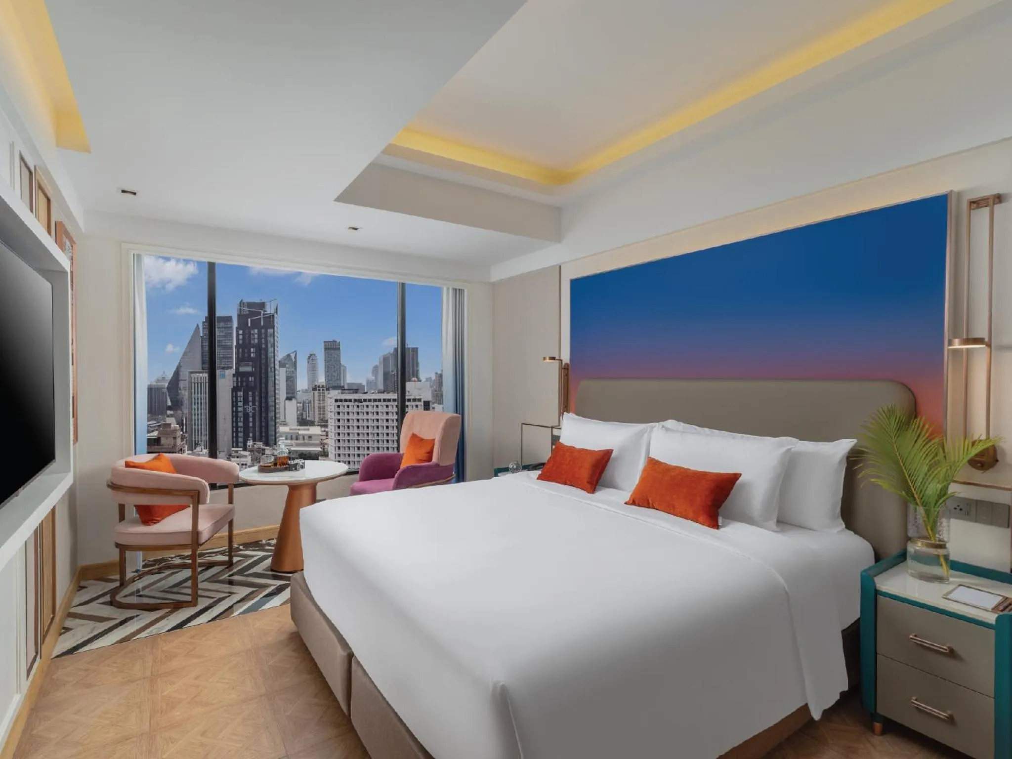 Bed in Pipa Hotel Bangkok Sukhumvit 11