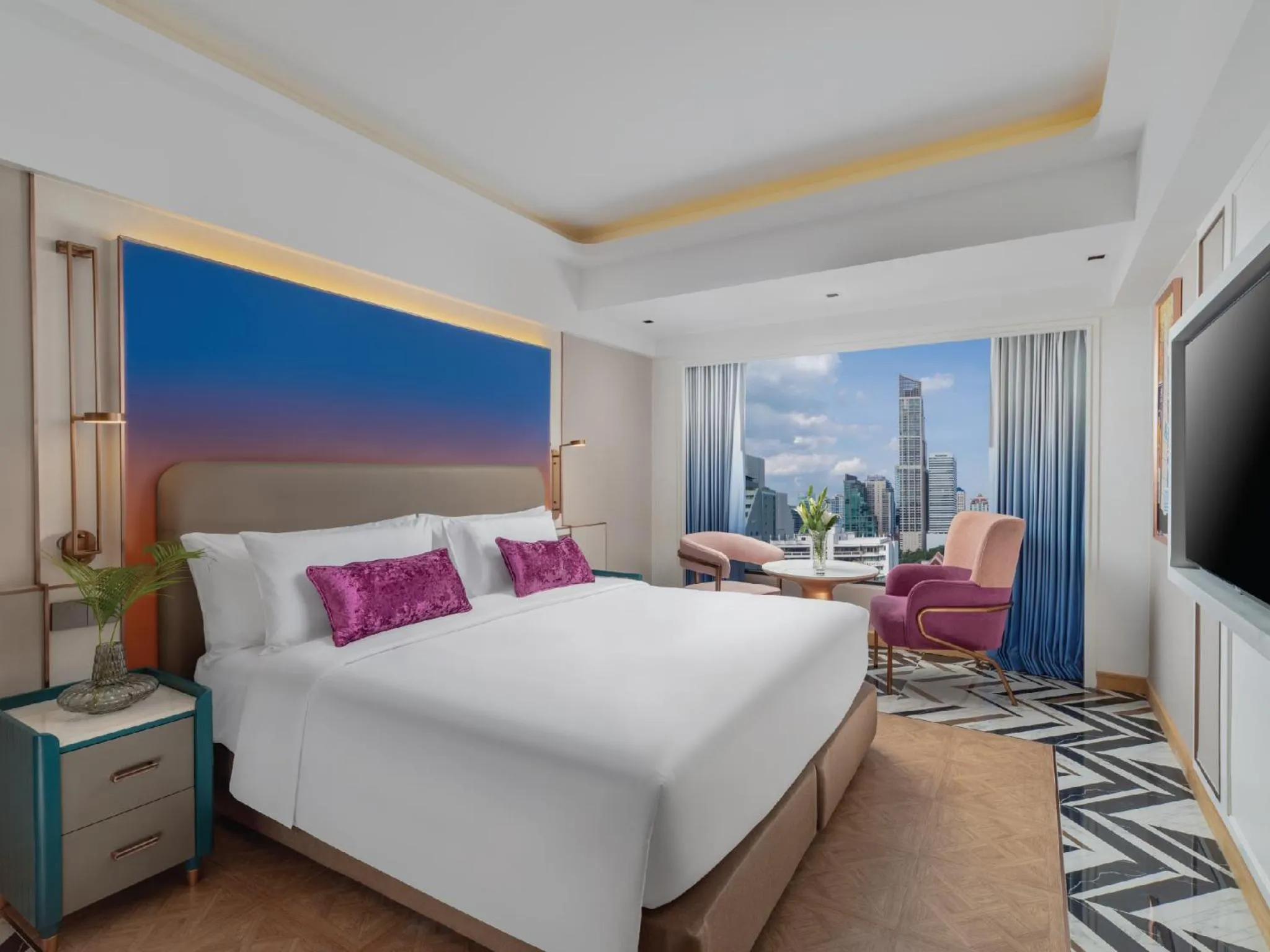 City view, Bed in Pipa Hotel Bangkok Sukhumvit 11