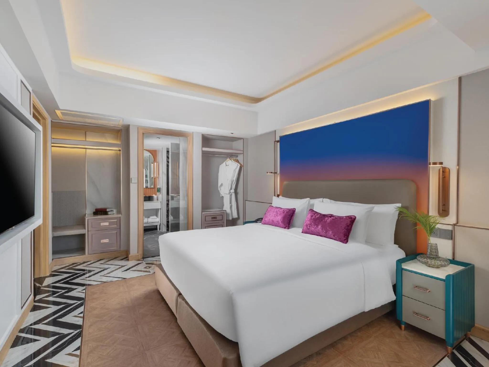 Bed in Pipa Hotel Bangkok Sukhumvit 11