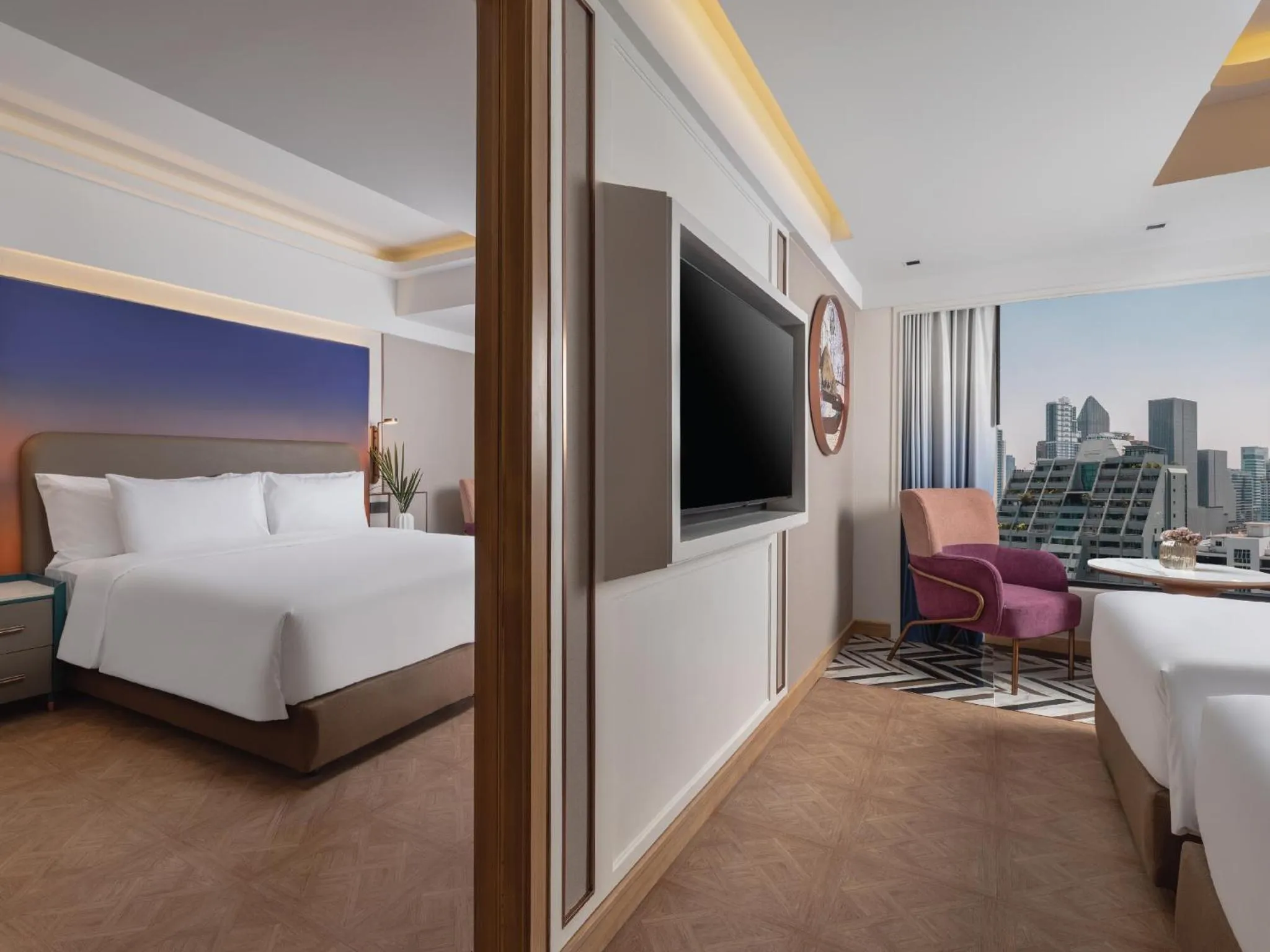 Bed in Pipa Hotel Bangkok Sukhumvit 11